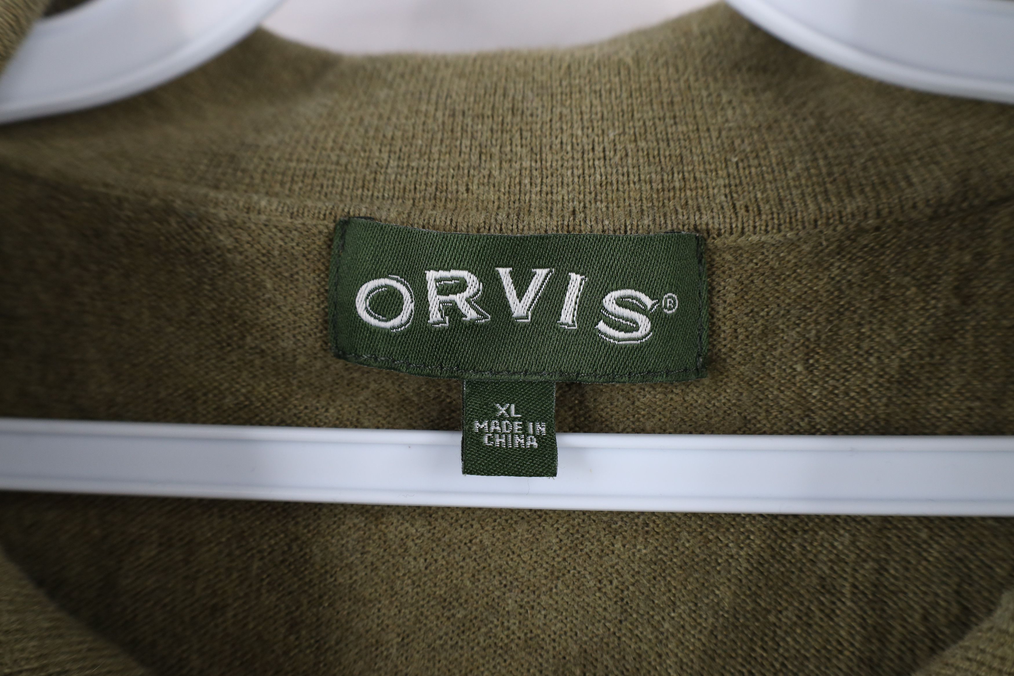 Orvis Vintage Orvis Blend Knit Collared Pullover Sweater Green Size US XL / EU 56 / 4 - 4 Thumbnail