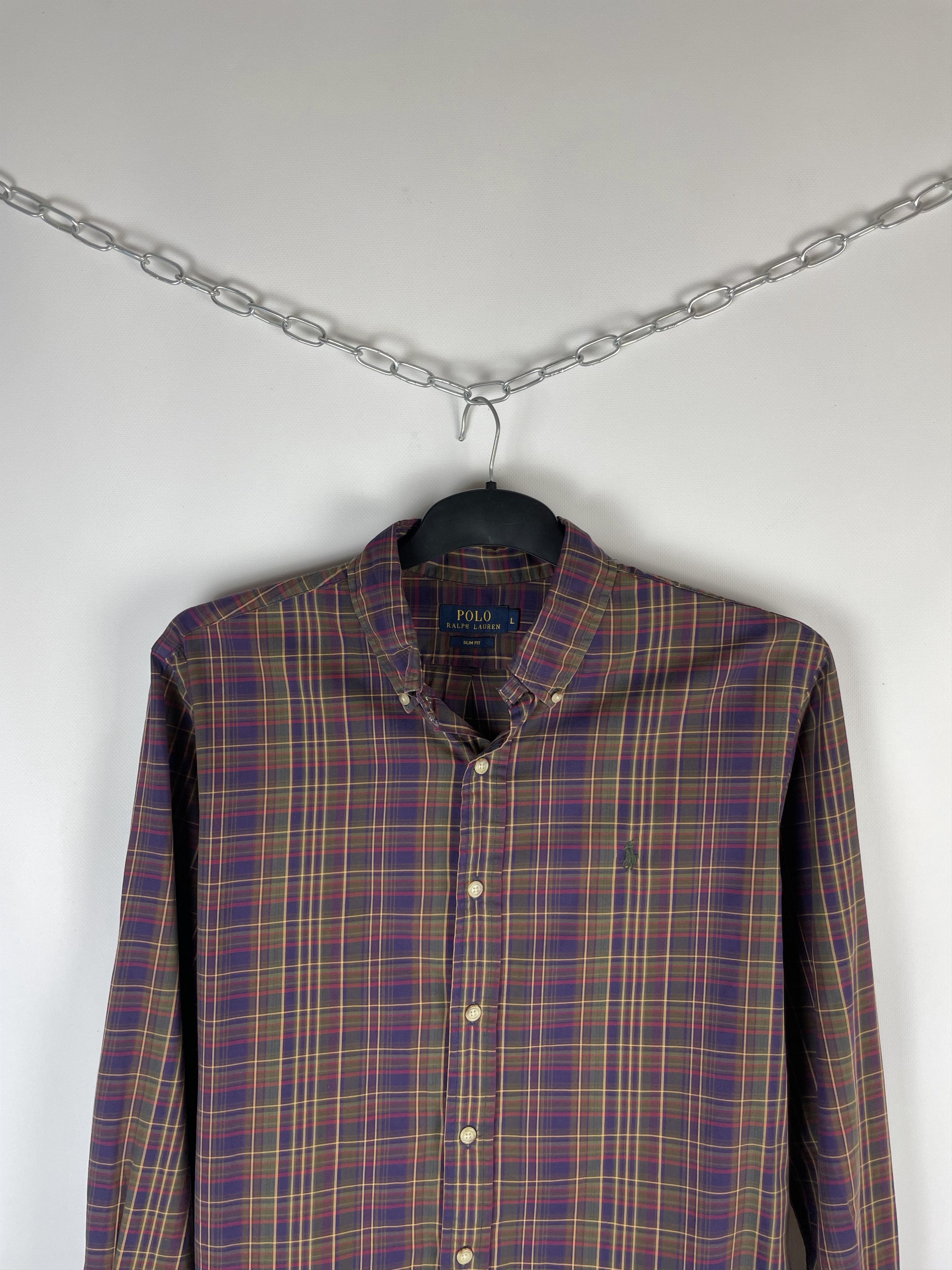 Flannel Flannel Polo Ralph Lauren Vintage Mens Shirt Size US L / EU 52-54 / 3 - 3 Thumbnail