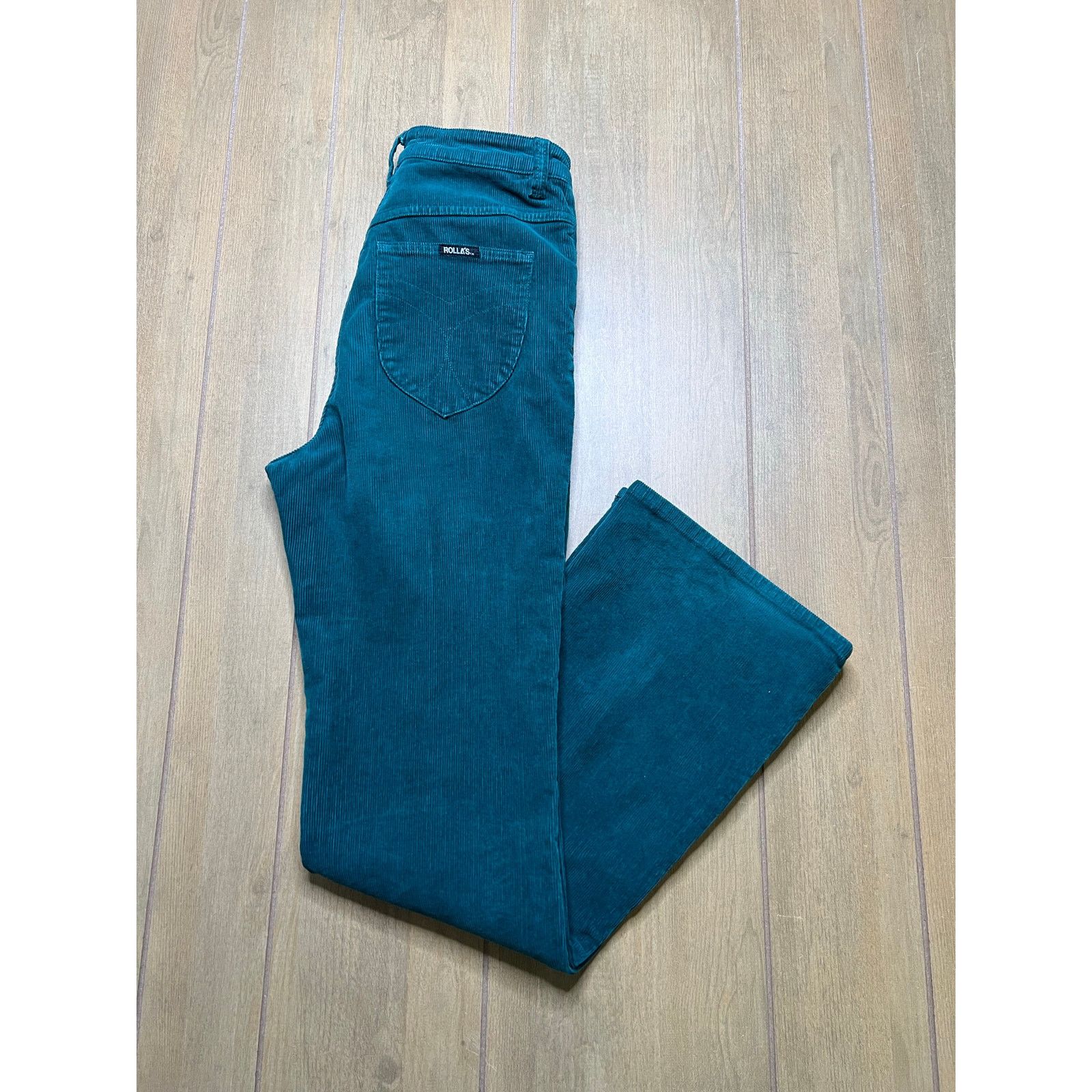 Rolla's Rolla’s Dusters Bootcut Corduroy Pants Teal Green High Rise Size 28" / US 6 / IT 42 - 13 Thumbnail