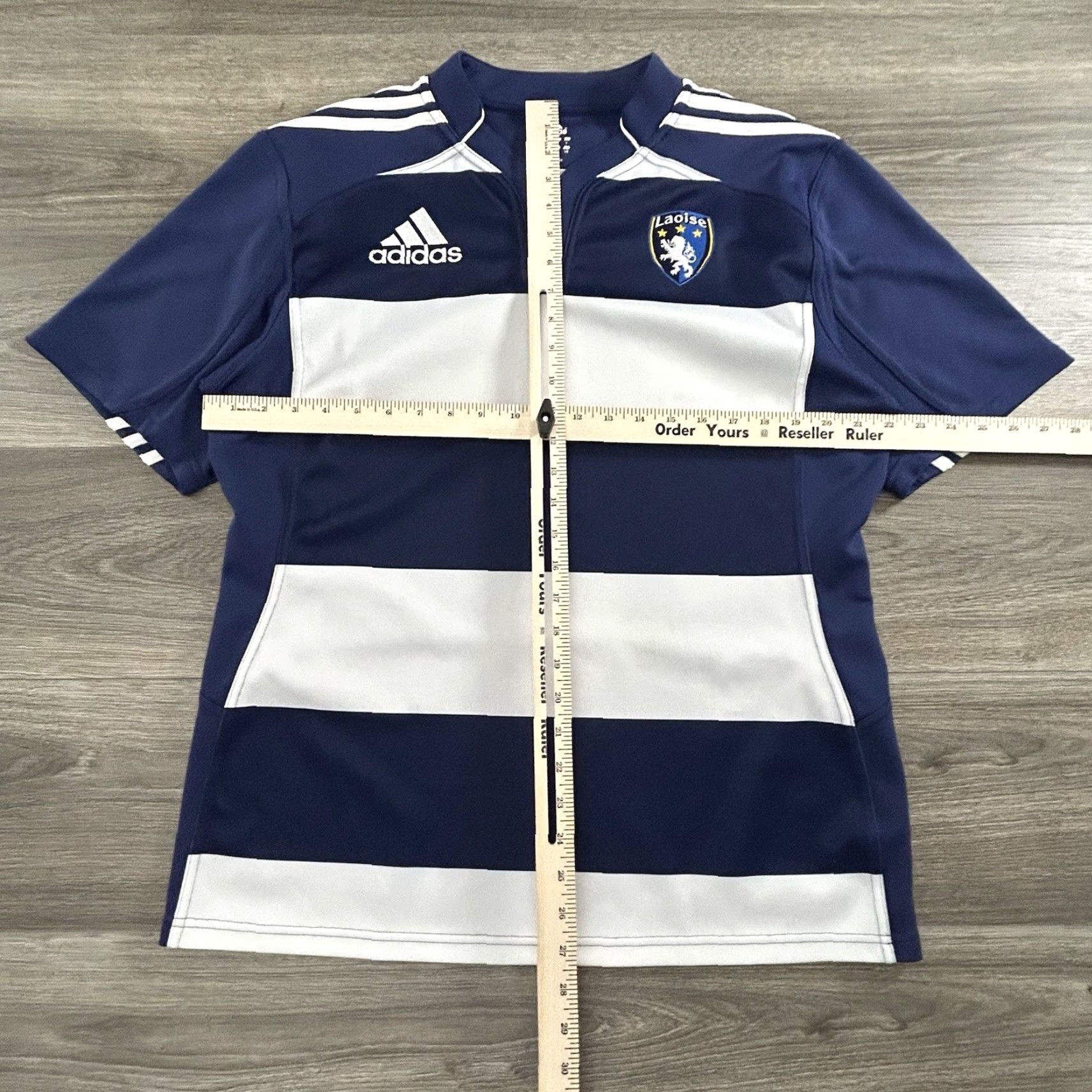 Adidas VINTAGE Adidas Womens Soccer Jersey Laoise Futból Authentic Y2K Striped Clima Jersey Blue 90s Womens XS-XXL? Size L / US 10 / IT 46 - 8 Thumbnail