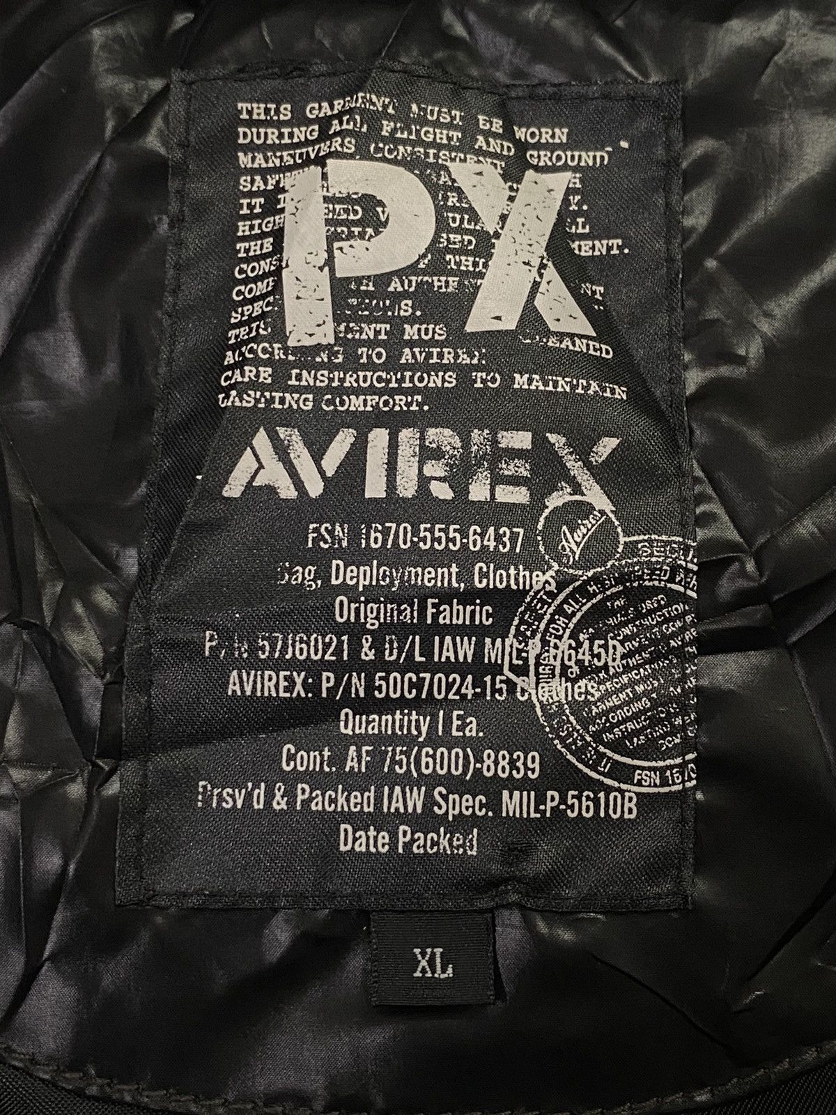Avirex Avirex USN Big Logo Puffer Jacket Size US XL / EU 56 / 4 - 10 Thumbnail