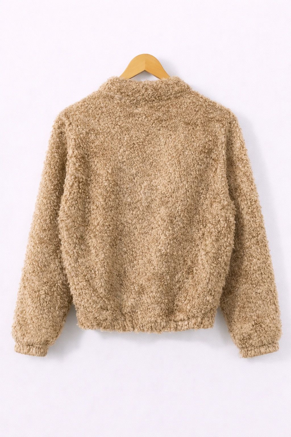 Issey Miyake Vintage Tsumori Chisato Curly Fleece Jacket Beige Japanese Size US M / EU 48-50 / 2 - 2 Thumbnail