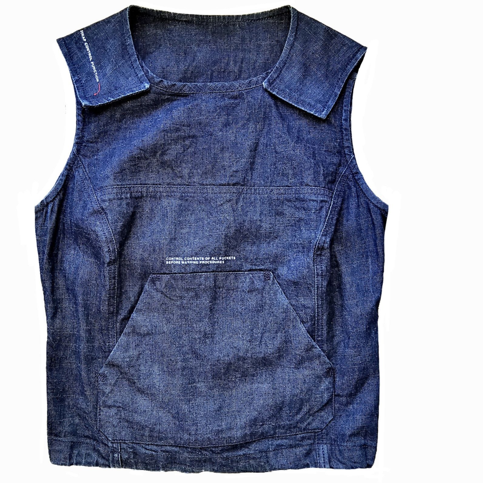 Diesel Diesel rare vintage 90s y2k cargo tech denim vest top Size L / US 10 / IT 46 - 1 Thumbnail