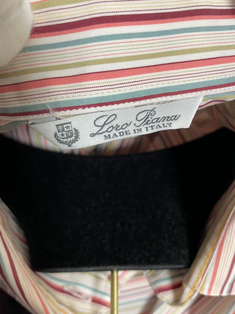 Loro Piana Loro piana Pink color striped women's shirt 2506-Nextarrow Size M / US 6-8 / IT 42-44 - 5 Thumbnail