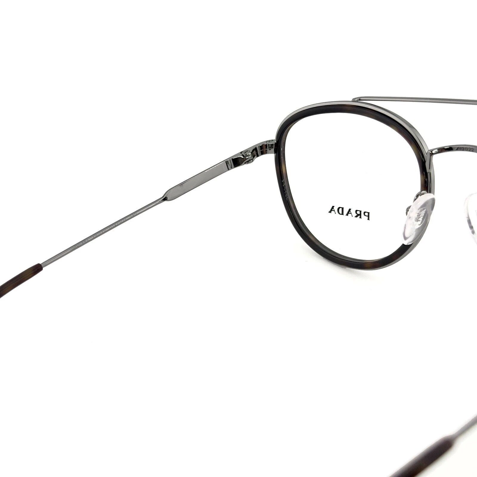 Prada PRADA 66X Gunmetal Brown Retro Unisex Metal Oval PR66XV 66XV Size ONE SIZE - 6 Thumbnail