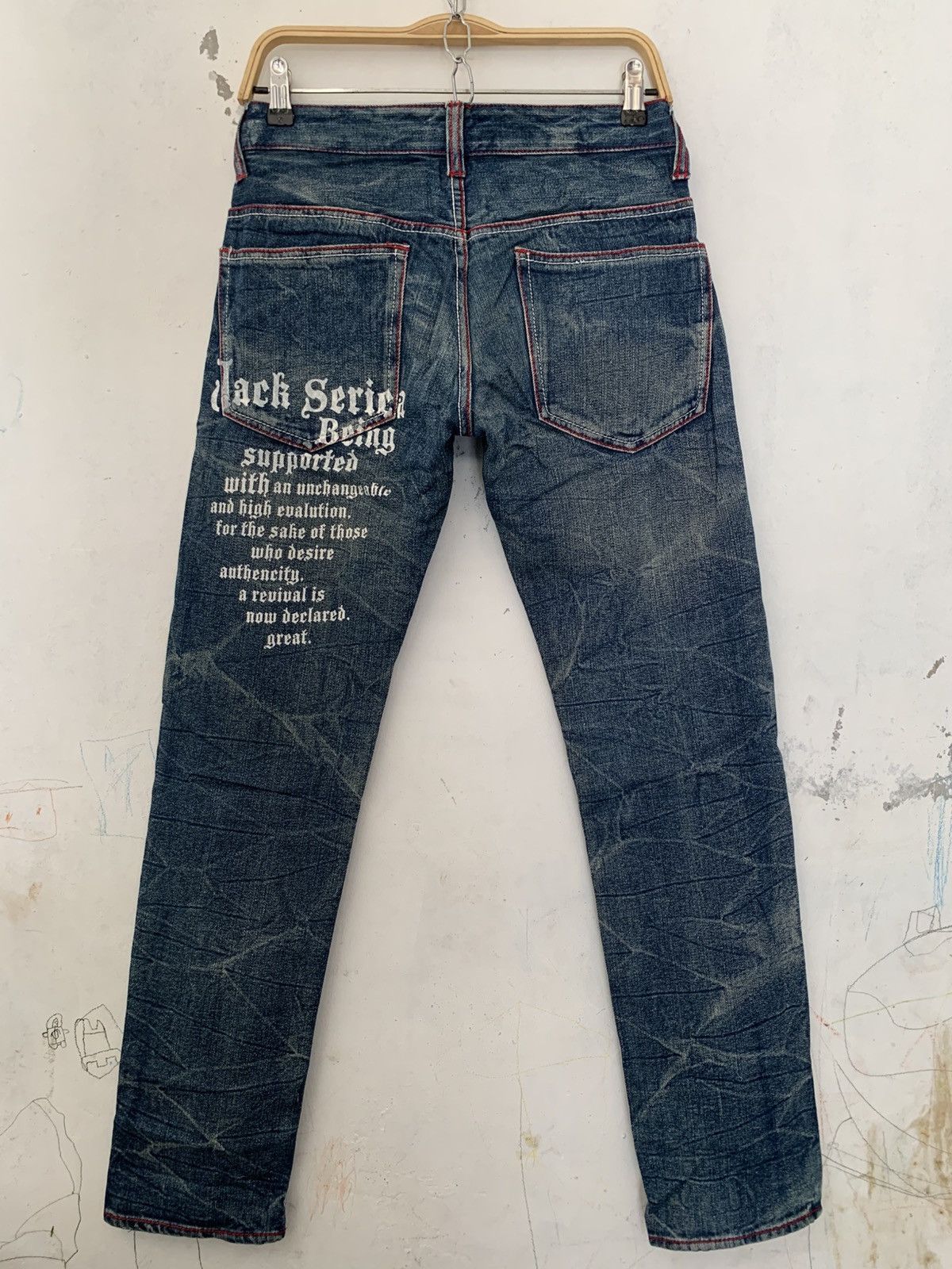 Japanese Brand Jack serika poem denim pants Size US 30 / EU 46 - 2 Thumbnail