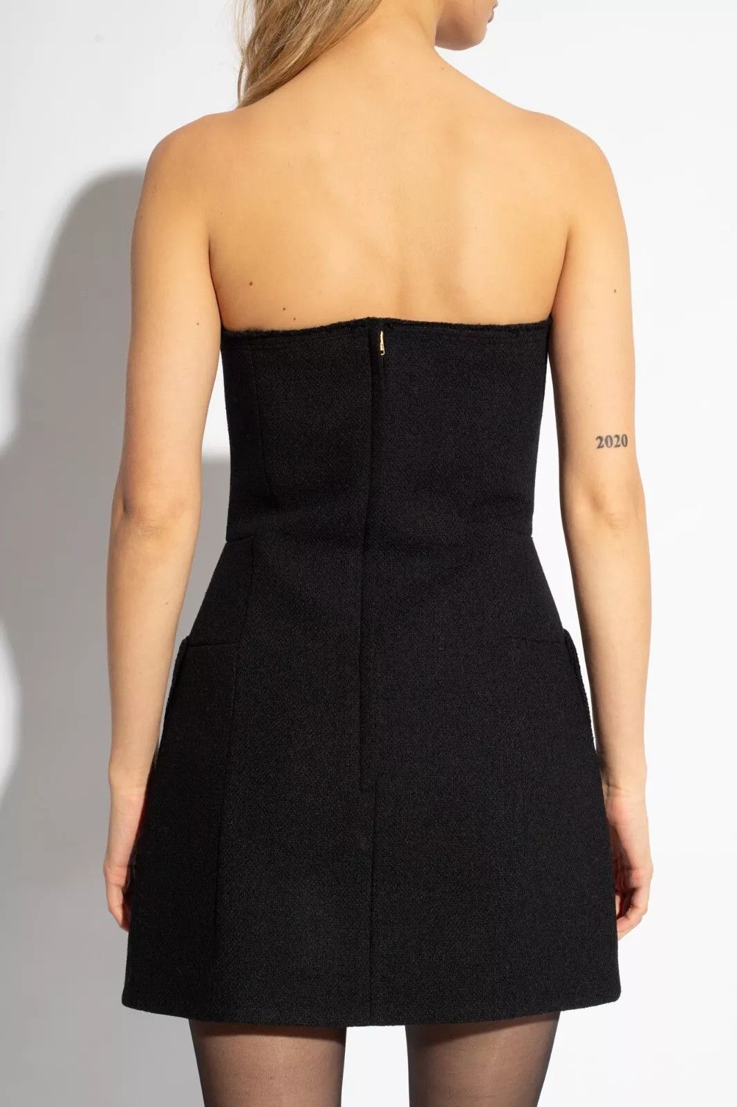 off-shoulder draped mini dress in black product info and reviews DRAPED MINI DRESS- BLACK – MUSE ME main image 0
