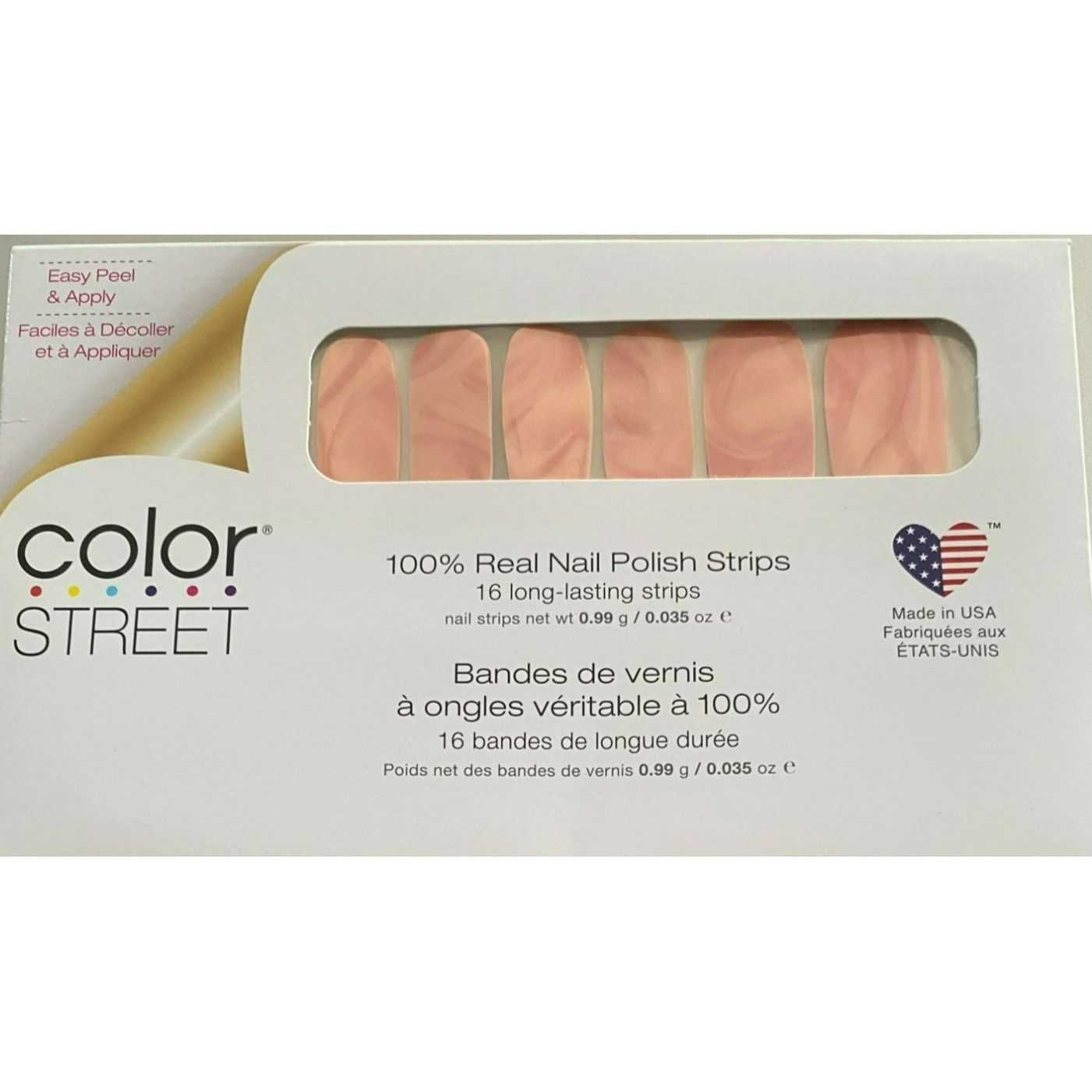 Other Color Street "Pebble Rebel" Nail Polish Strips Pink, Peach, Size ONE SIZE - 1 Thumbnail