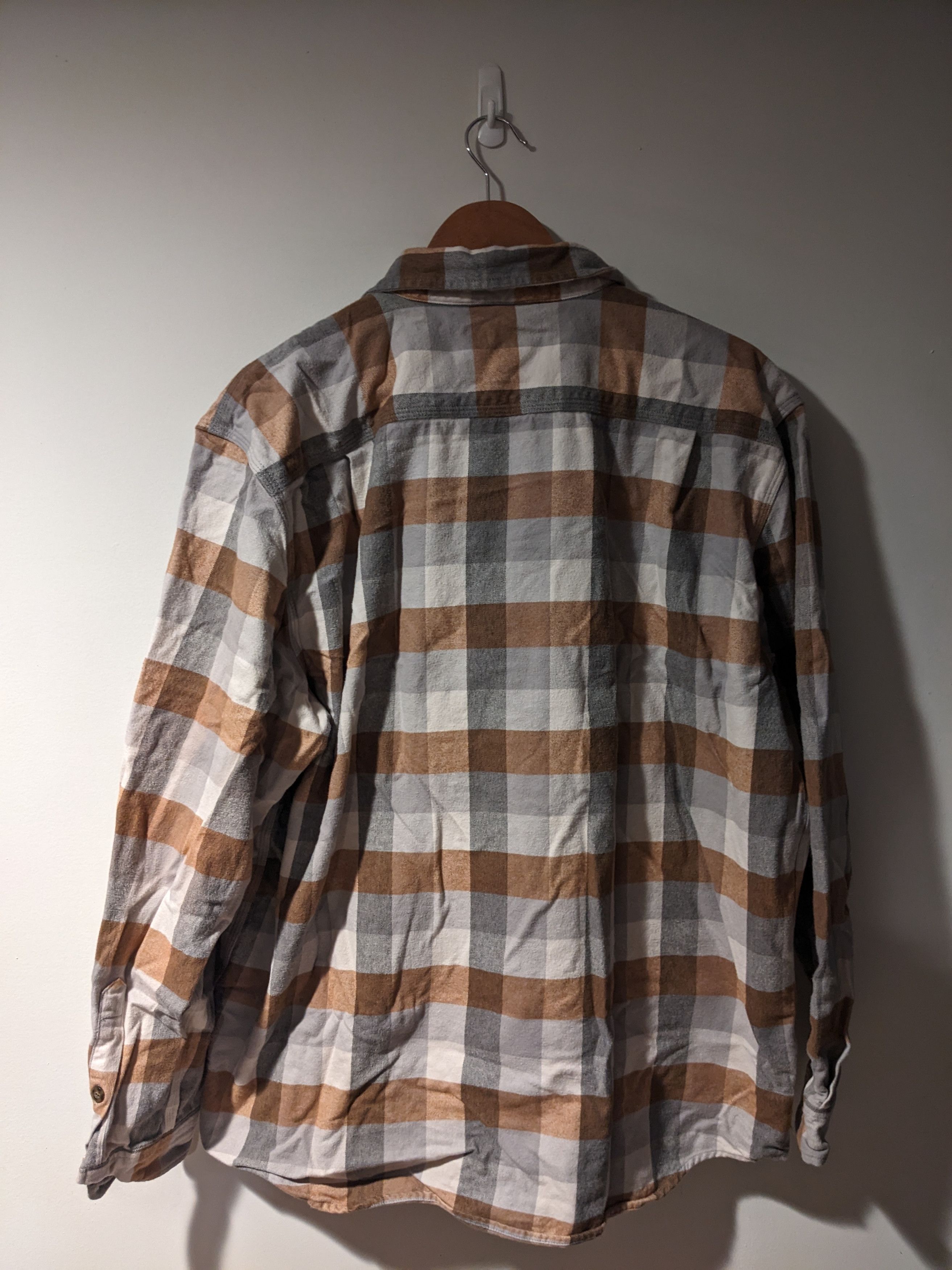Carhartt × Vintage Carhartt Large Loose Fit Brown Flannel Size US L / EU 52-54 / 3 - 4 Thumbnail