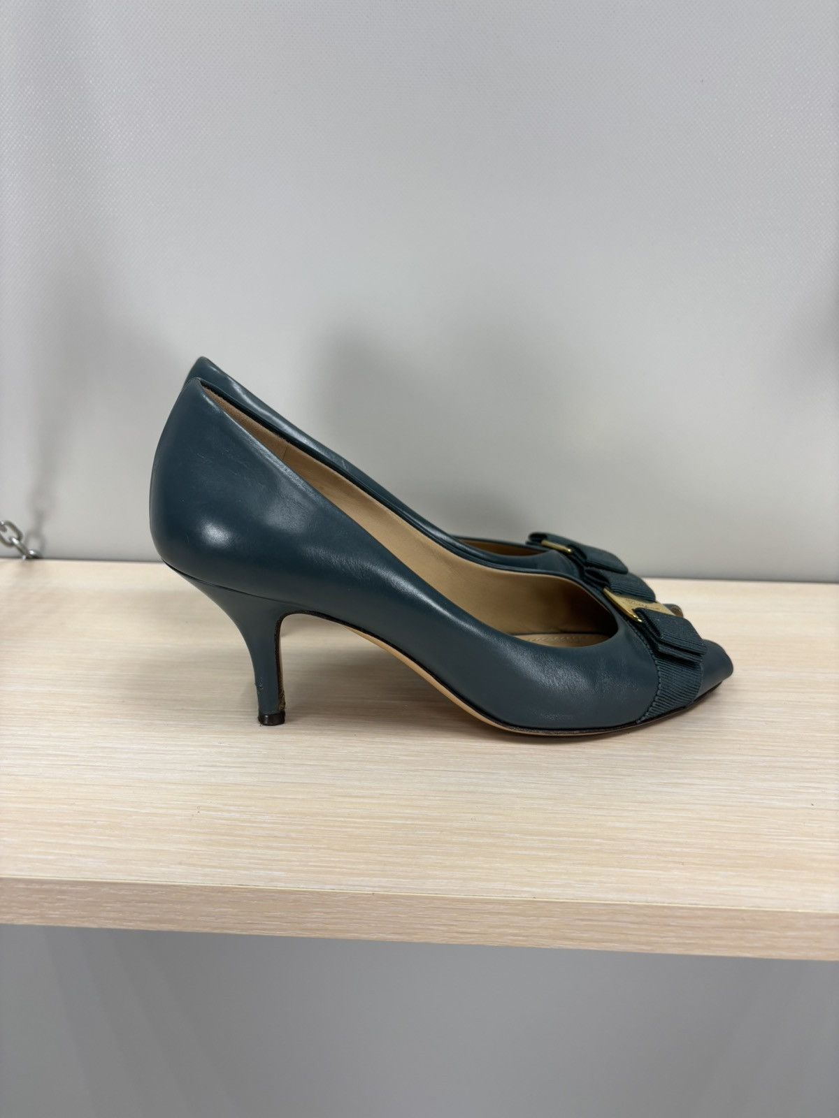 Salvatore Ferragamo Womens heels Salvatore Ferragamo Size 6 1/2 Color Blue Size US 6.5 / IT 36.5 - 5 Thumbnail