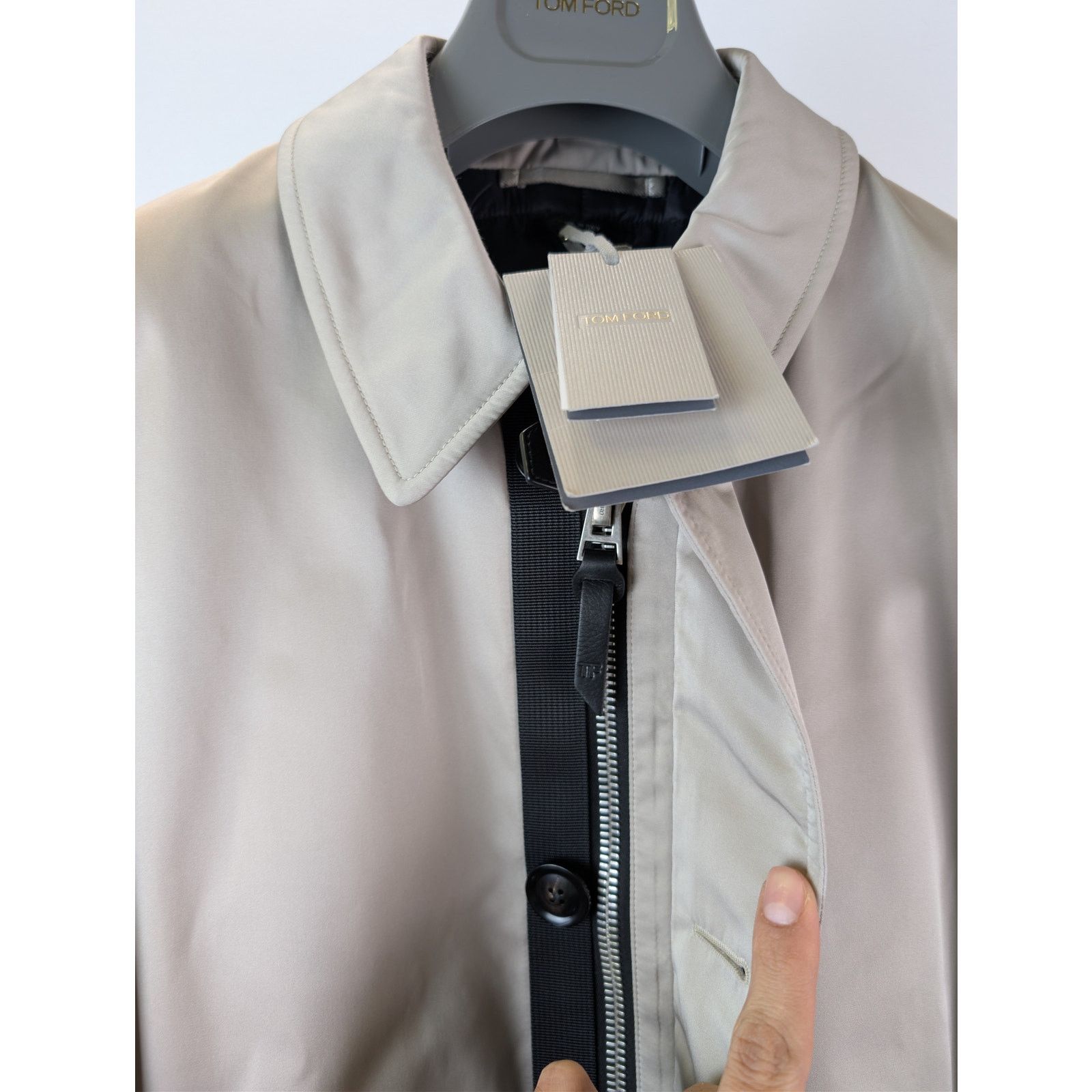 Tom Ford o1rshd1 Sport Formal Outerwear Morning Coat in Beige 54 Size US L / EU 52-54 / 3 - 6 Thumbnail