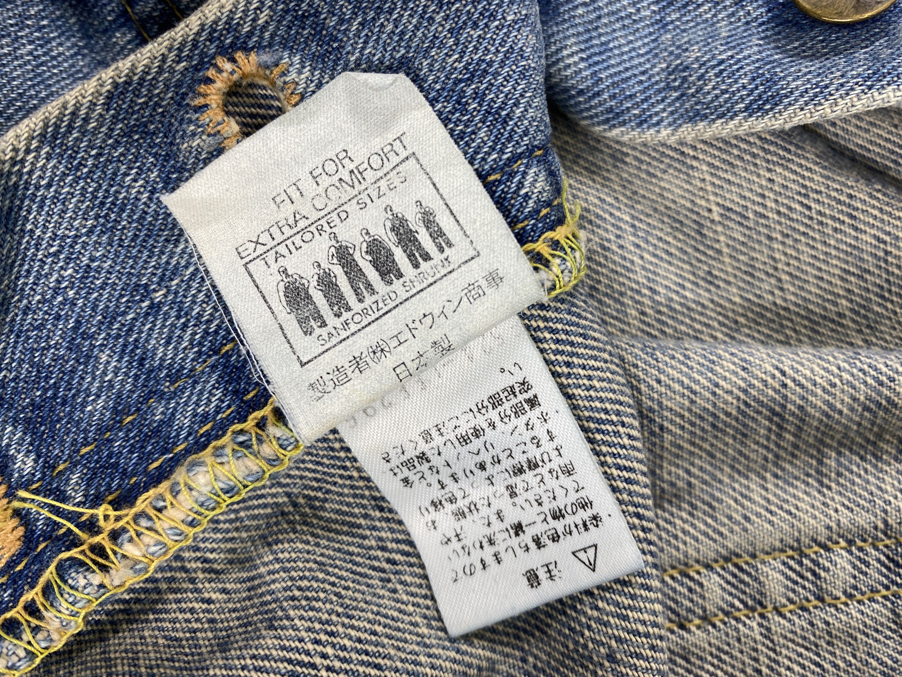 If Six Was Nine Redline Vintage Lee Jeans 30x33.5 Denim- JN3575 Size US 30 / EU 46 - 9 Thumbnail