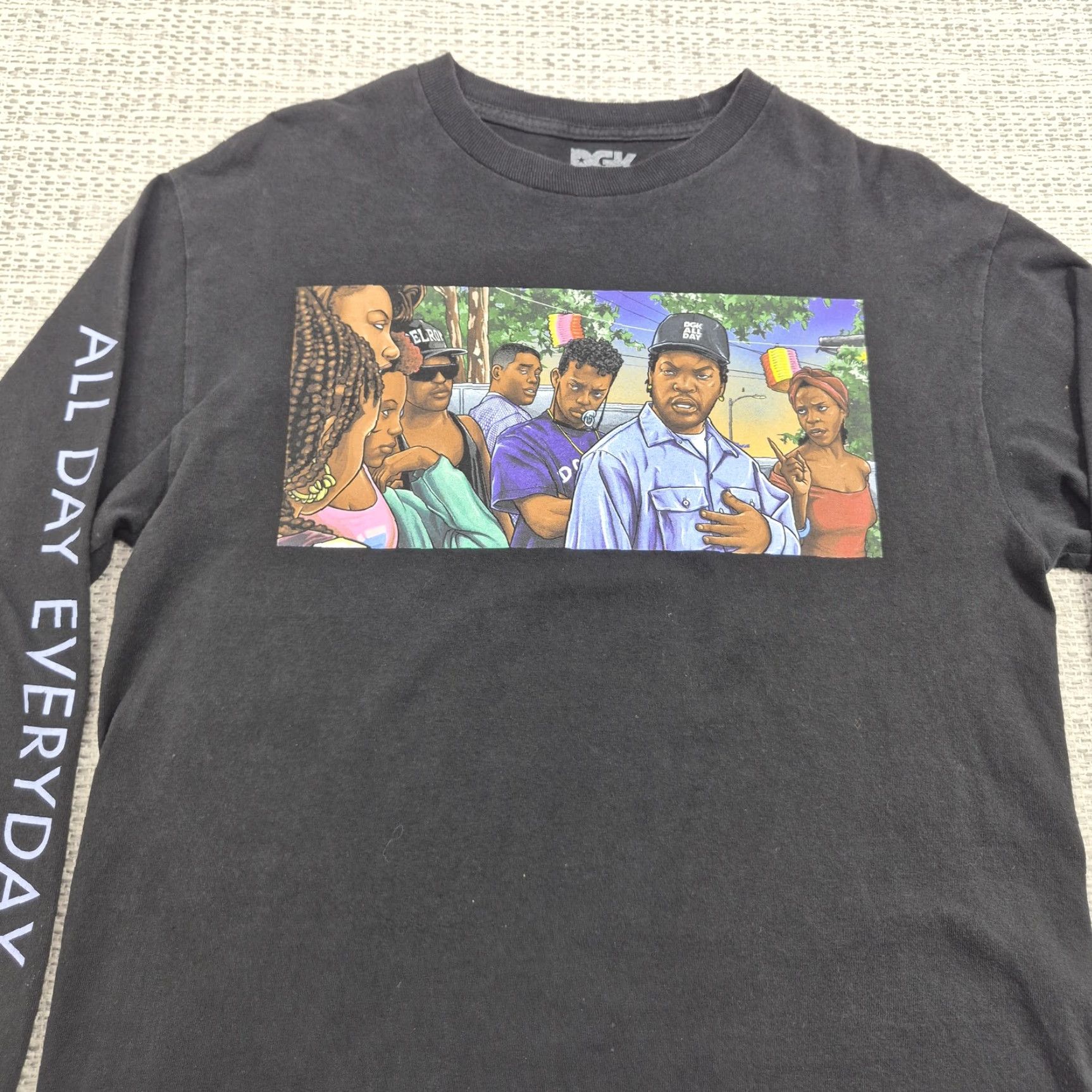 DGK DGK Shirt Mens Medium Black All Day Everyday Long Sleeve Graphic Streetwear Tee Size US M / EU 48-50 / 2 - 4 Thumbnail