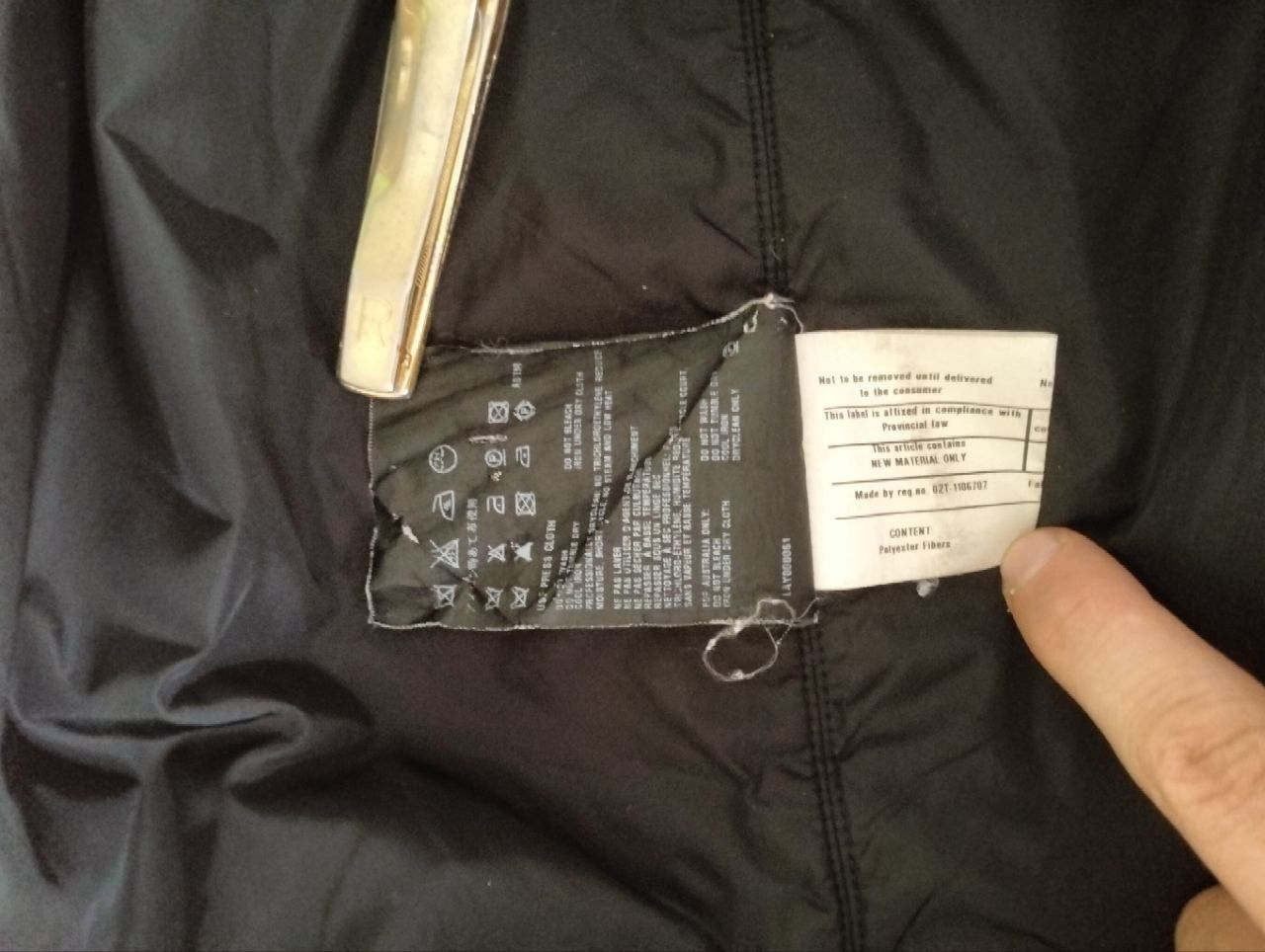 Prada Prada Black Polyester Hooded Long Line Rain Jacket Size S / US 4 / IT 40 - 7 Thumbnail