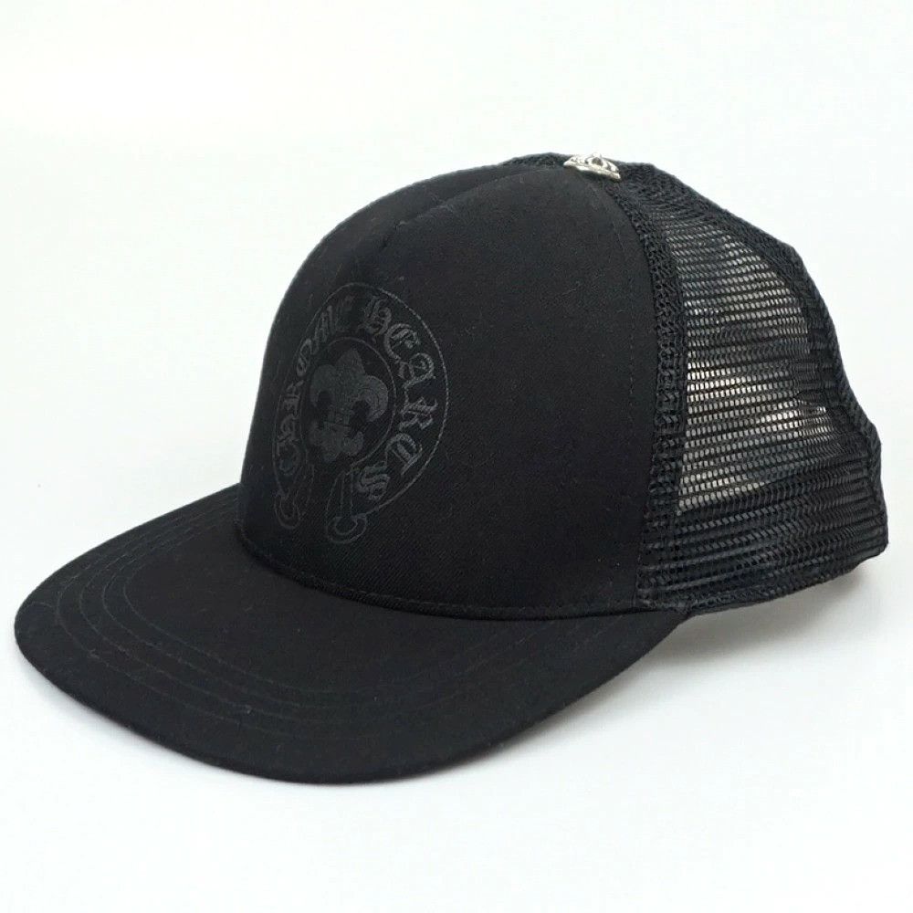 Chrome Hearts CHROME HEARTS Trucker Cap BS Flare Print Cross Ball Mesh Cap Size ONE SIZE - 1 Thumbnail