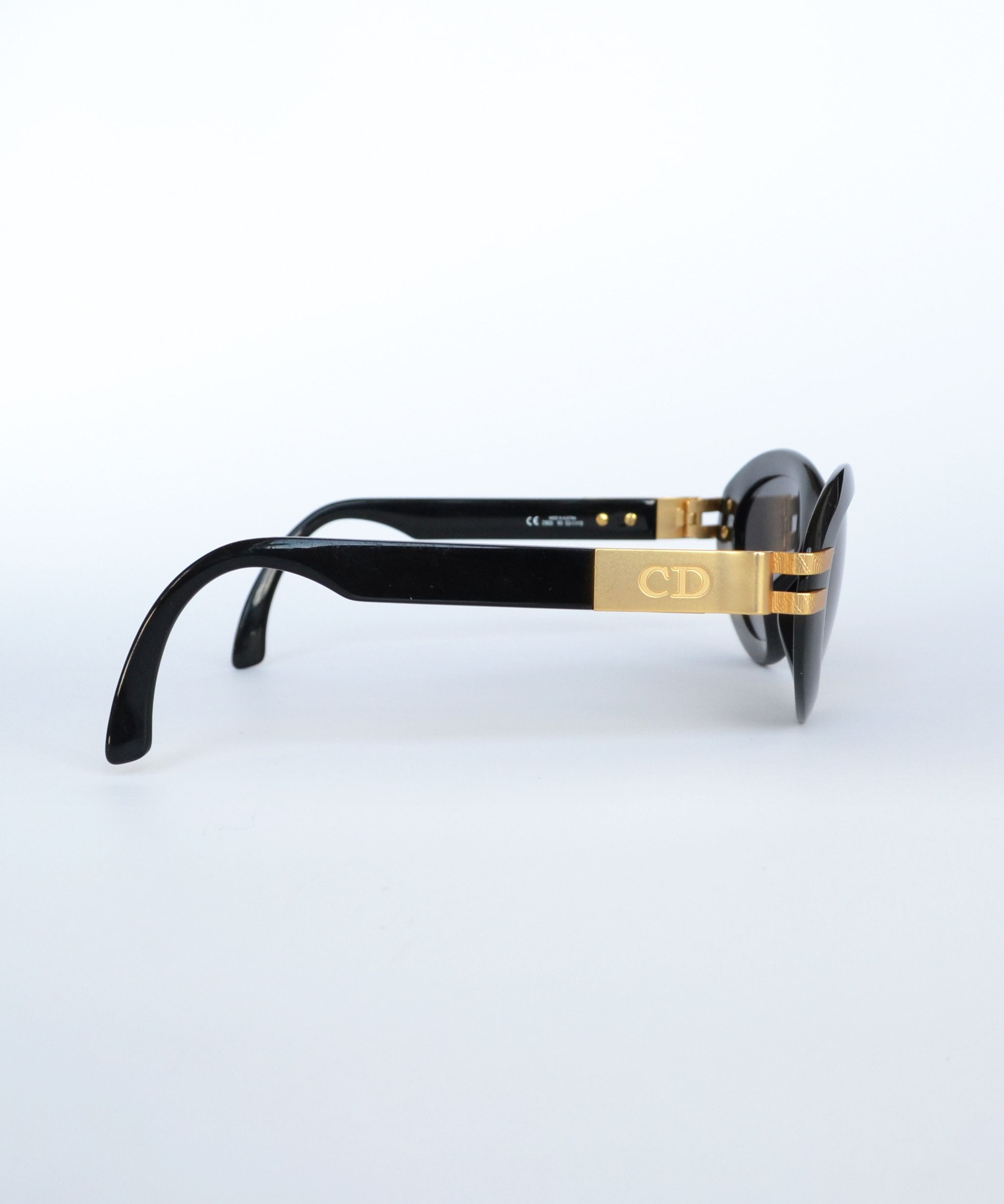 Dior DIOR Sunglasses CD Golden Glasses 2905 Oval Cat Black Size ONE SIZE - 5 Thumbnail