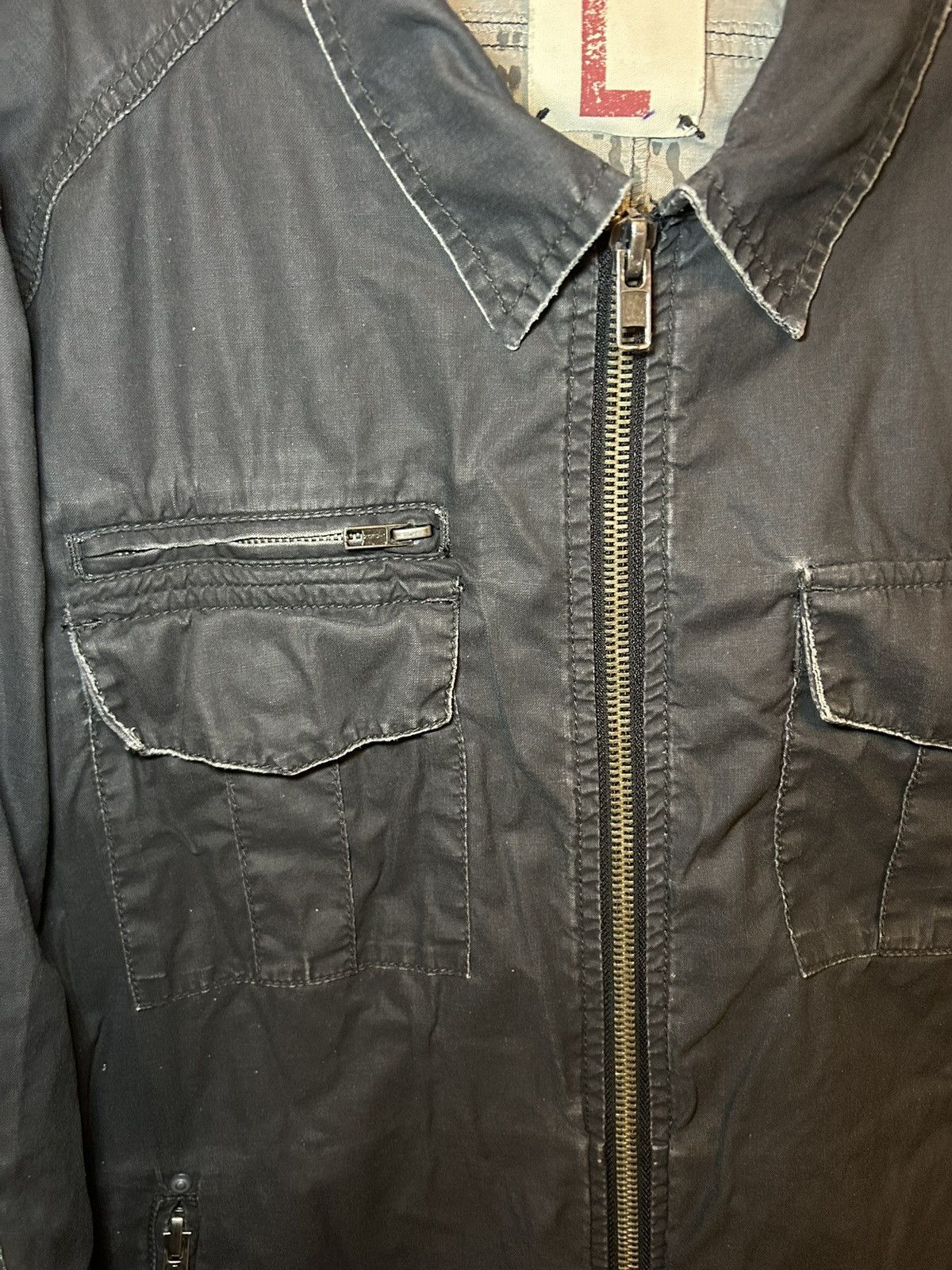 Guess Vintage Guess Jeans USA “margelia” stitch tag zip up jacket Size US L / EU 52-54 / 3 - 6 Thumbnail