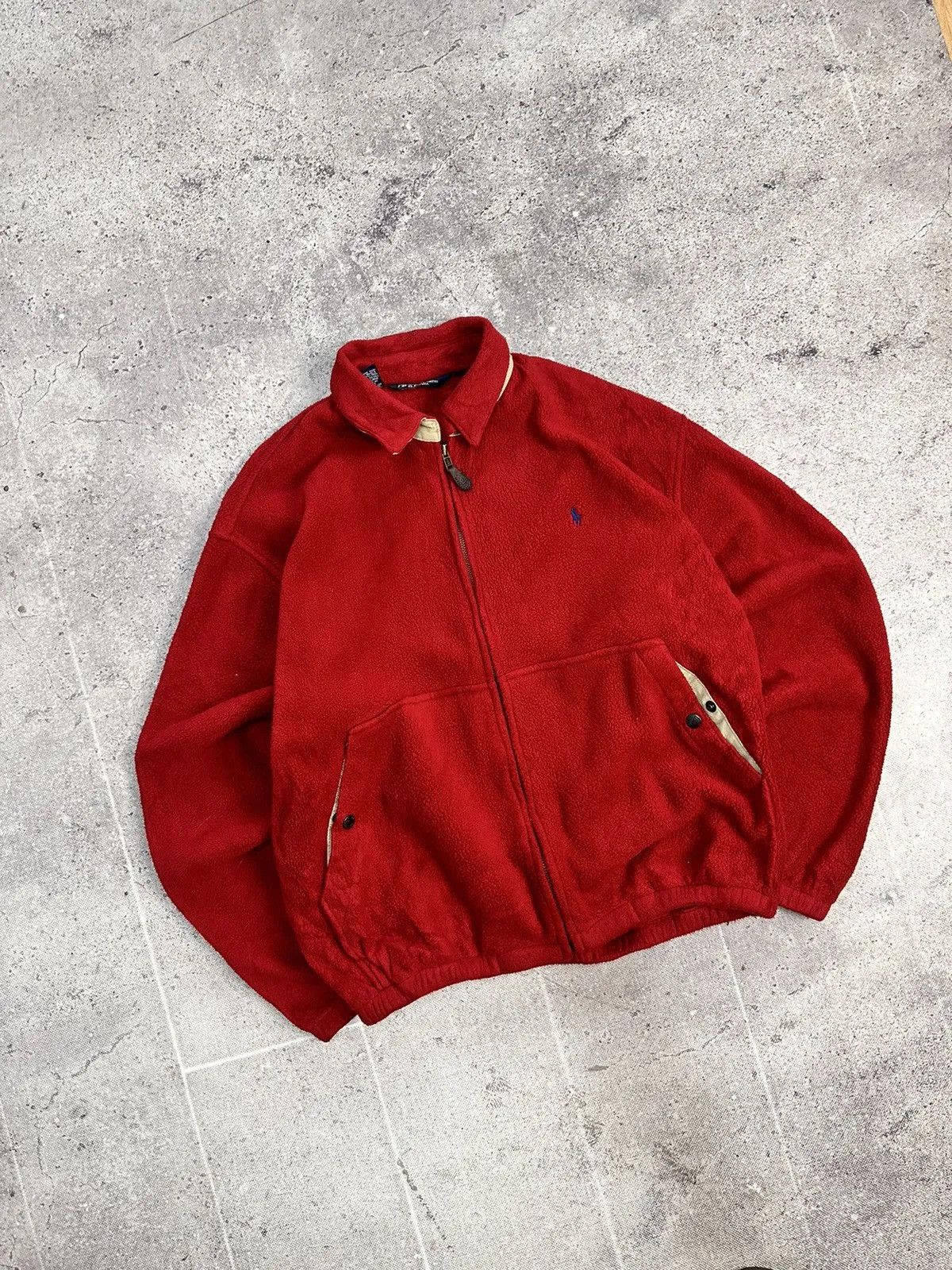 RRL Ralph Lauren Vintage Polo Ralph Lauren fleece Jacket full zip Distressed Size US M / EU 48-50 / 2 - 4 Thumbnail
