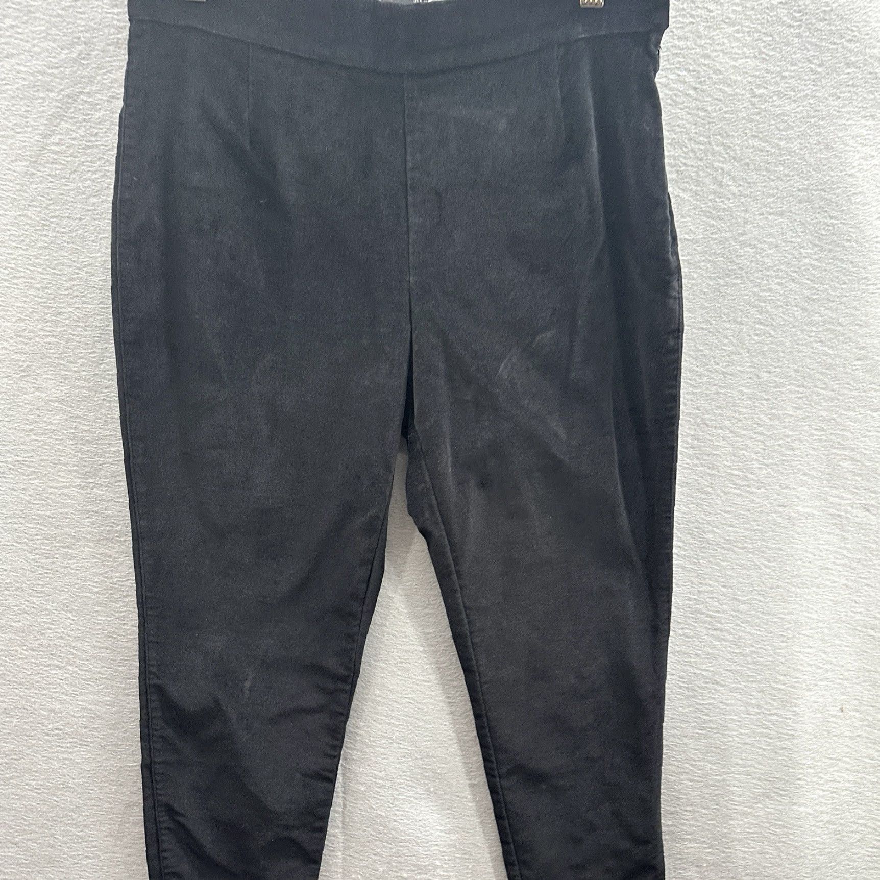 Vintage Peruvian Connection Pants Womens 6 Black Knit Cotton Spandex Flat Front Skinny Ankle Capris 6 Regular Womens Size 6 Size 28" / US 6 / IT 42 - 3 Thumbnail