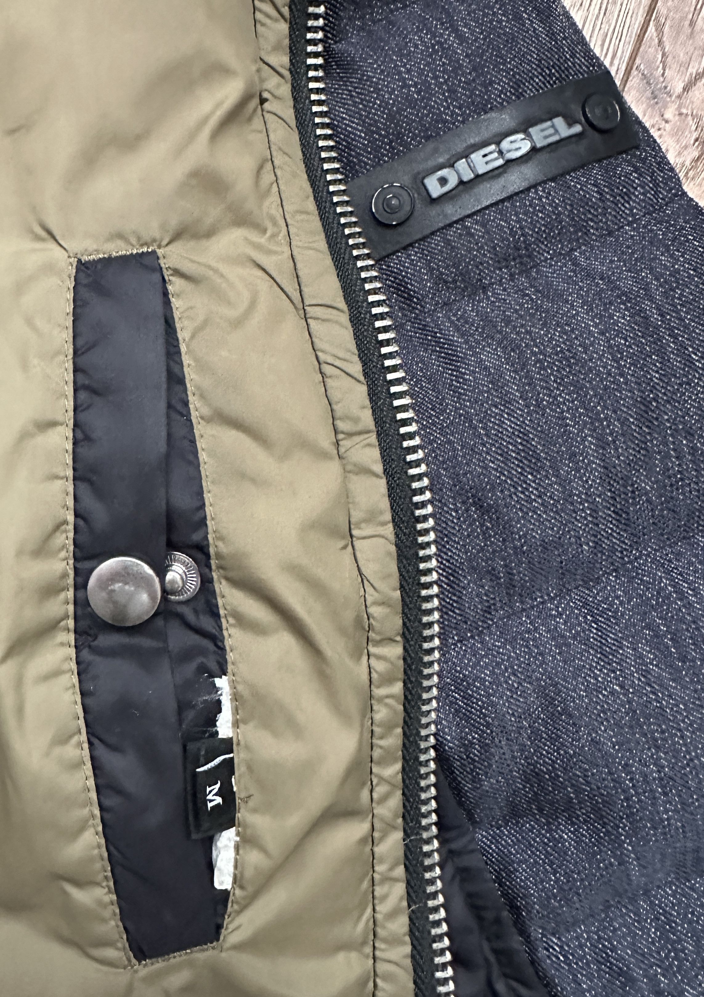 Diesel Diesel Down Puffer Jacket Black Gray Size S-M Casual Clothin Size US M / EU 48-50 / 2 - 22 Thumbnail