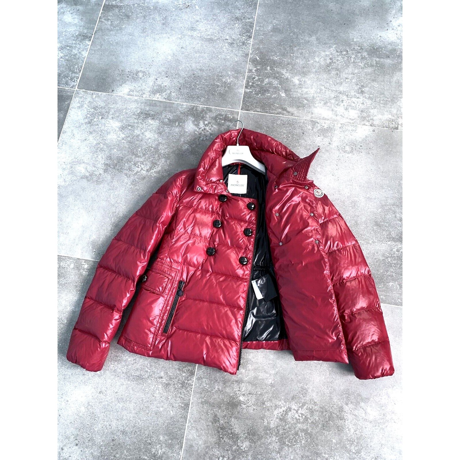 Moncler Women's MONCLER DAIM Down Puffer Pea Coat Jacket SZ 2 S - M Size S / US 4 / IT 40 - 14 Thumbnail