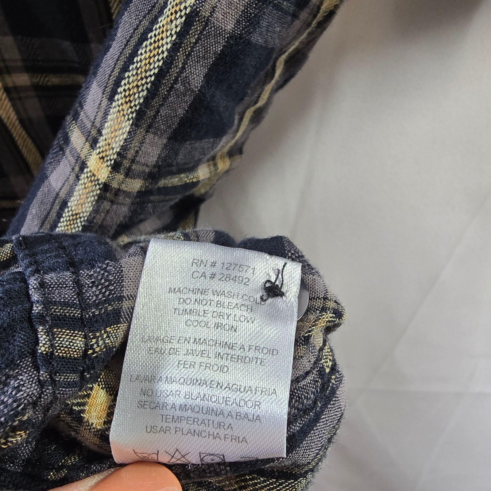 RVCA RVCA Black Tan Plaid Short Sleeve Button-up Shirt Sz Large Size US L / EU 52-54 / 3 - 6 Thumbnail