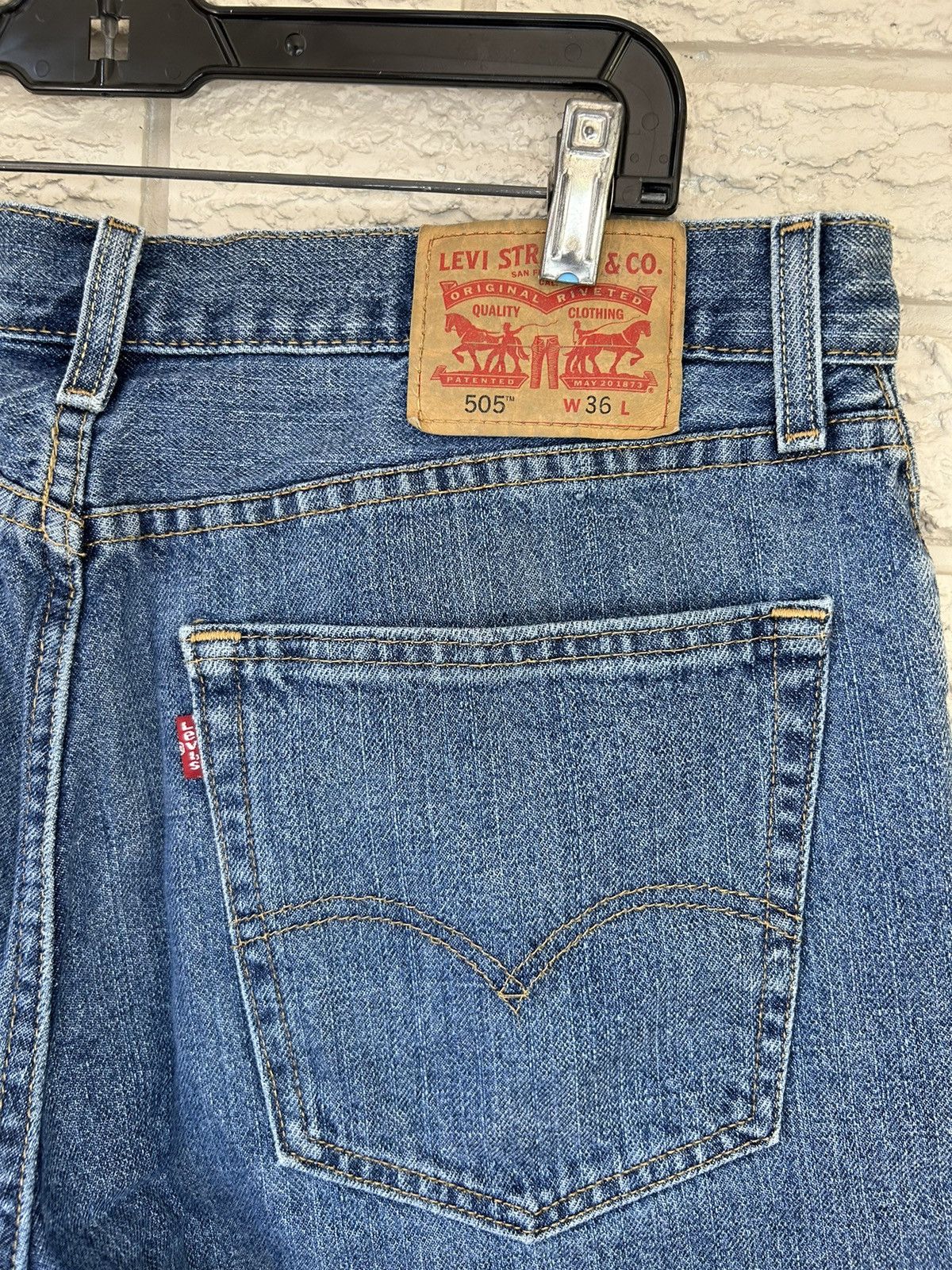 Levi's × Vintage Levis 505 Denim Shorts Size US 36 / EU 52 - 2 Thumbnail