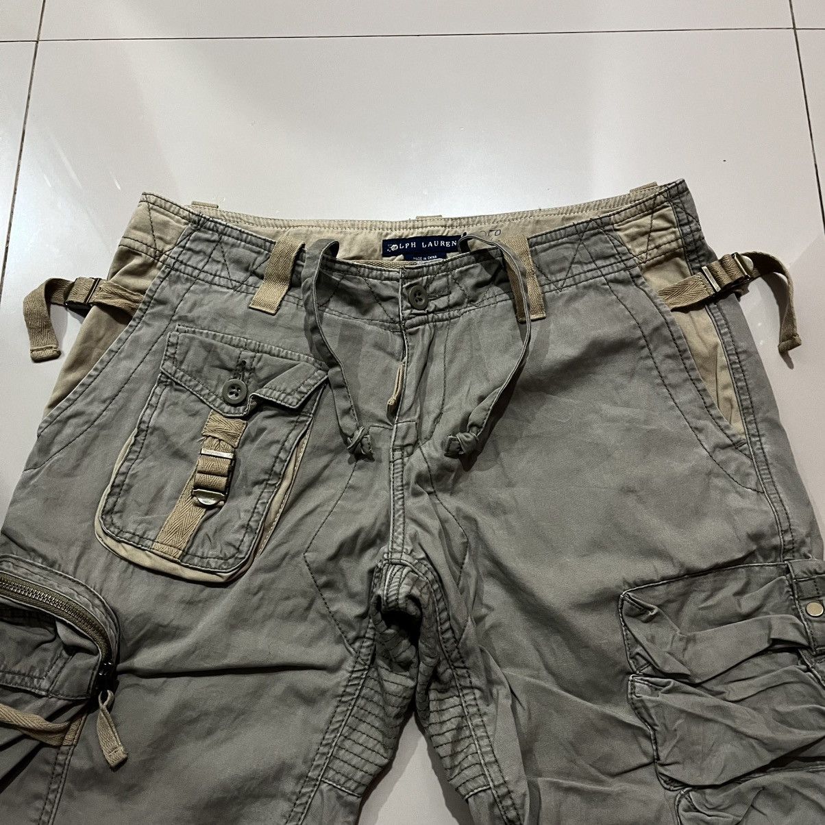 Ralph Lauren 2000’s RALPH LAUREN PARATROOPER DOUBLE KNEE 3D CARGO PANTS Size US 32 / EU 48 - 3 Thumbnail