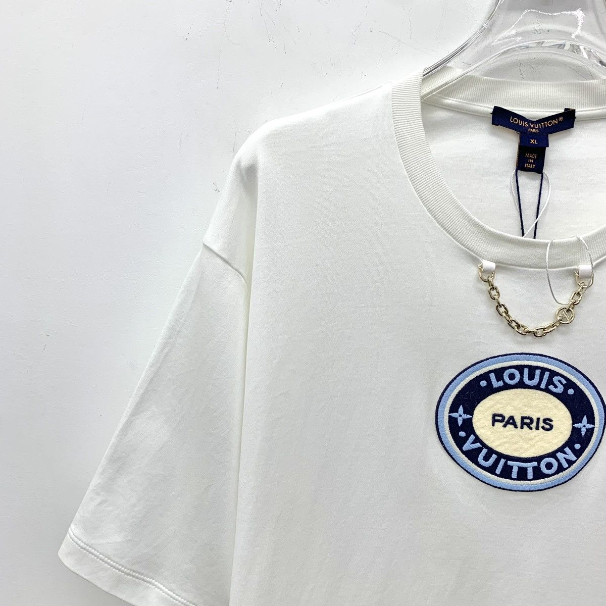 Louis Vuitton Louis Vuitton Cotton Asymmetric Hem Crew Neck T-Shirt K26WX Size XL / US 12-14 / IT 48-50 - 3 Thumbnail