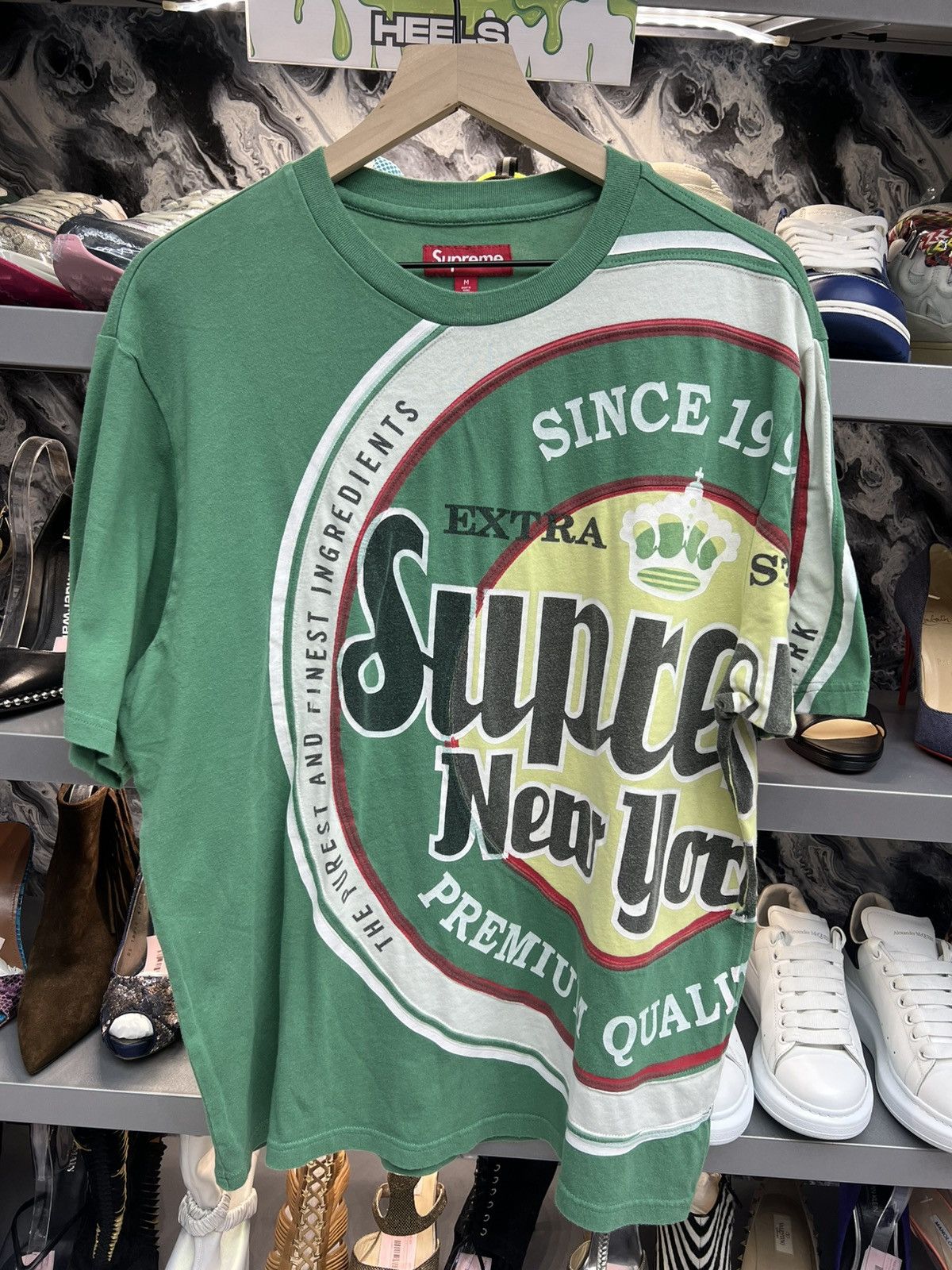 Supreme Supreme Green Tee Shirt Size US M / EU 48-50 / 2 - 1 Thumbnail