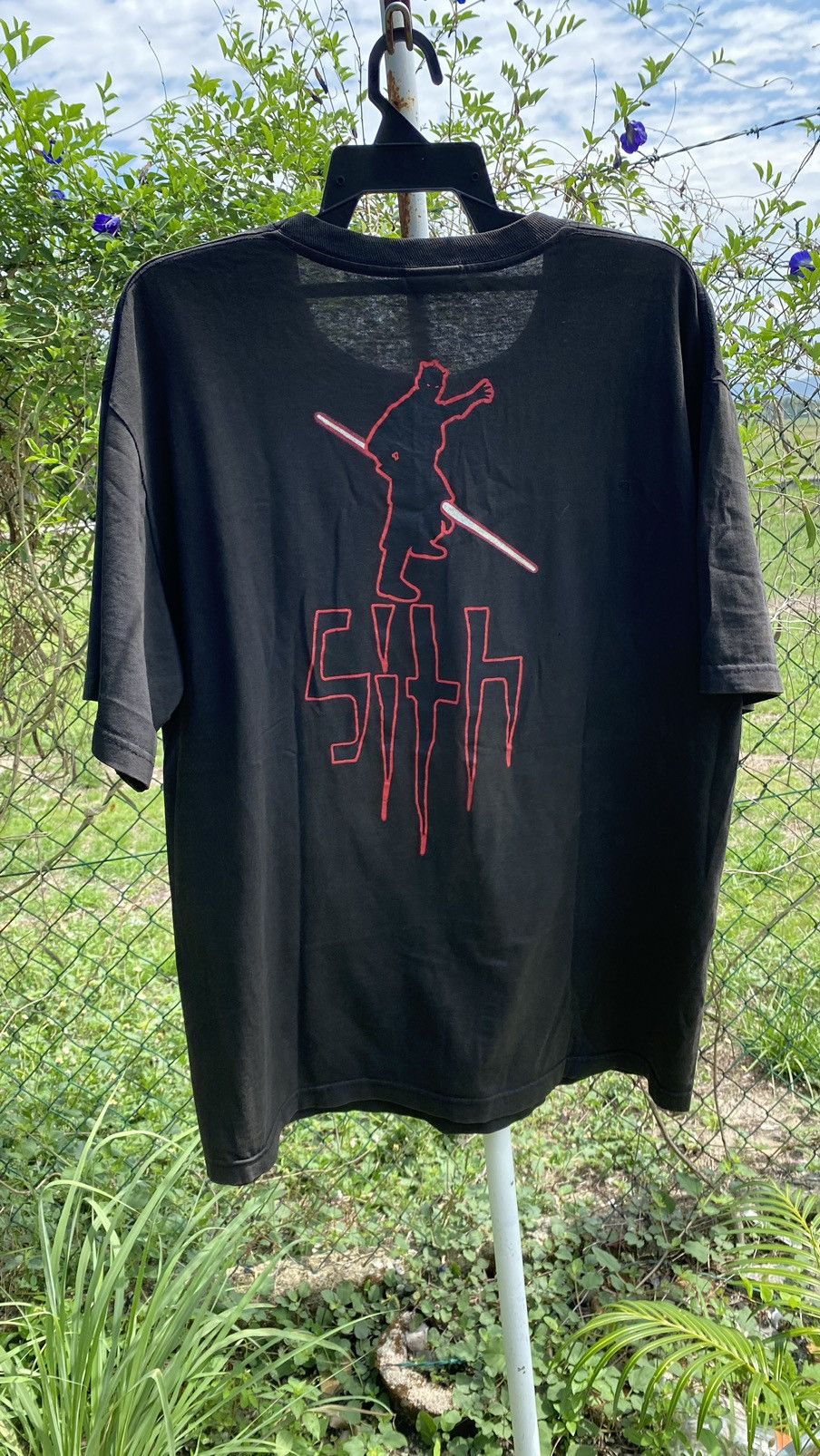 Star Wars Very Rare 90s Star Wars Darth Maul Face Double Sided Print Size US XL / EU 56 / 4 - 3 Thumbnail