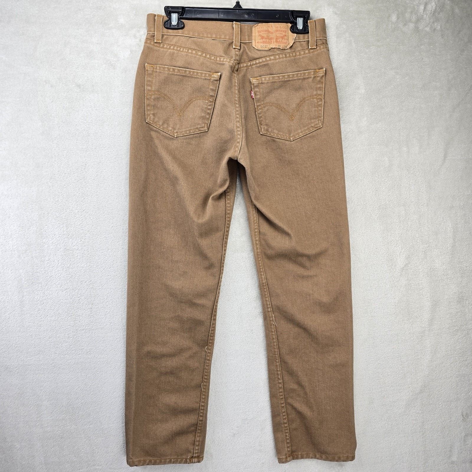 Levi's VTG Levis 501 Jeans Mens 28x27 Brown USA Tag 30x30 Y2K Size US 28 / EU 44 - 7 Thumbnail