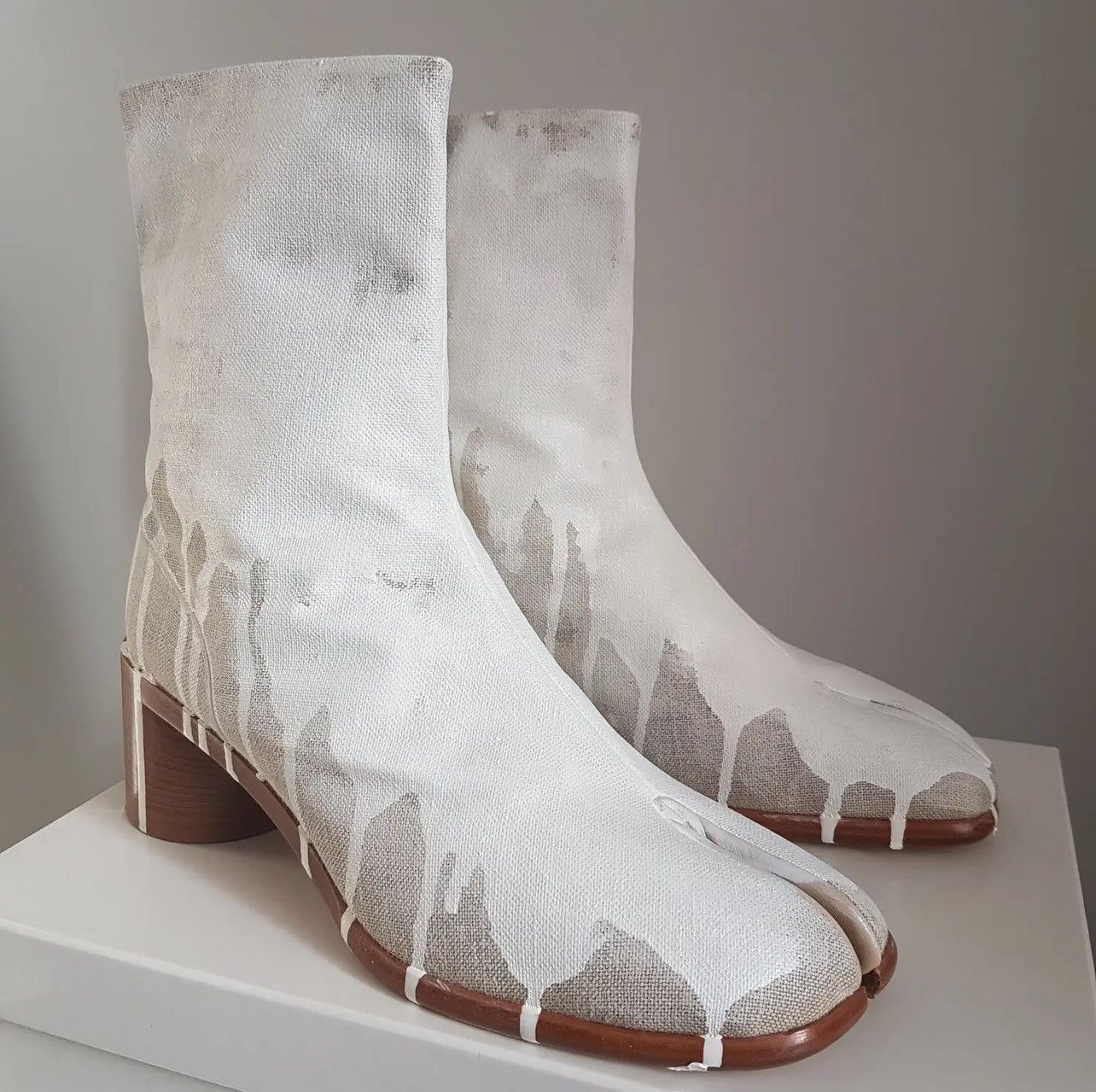 Margiela paint splatter boots sales