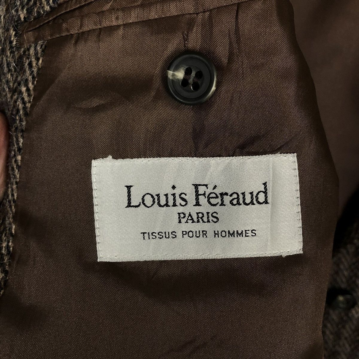 Vintage 💥Rare Double Breast Pin Striped Jacket Louis Feraud Paris Size US M / EU 48-50 / 2 - 11 Thumbnail