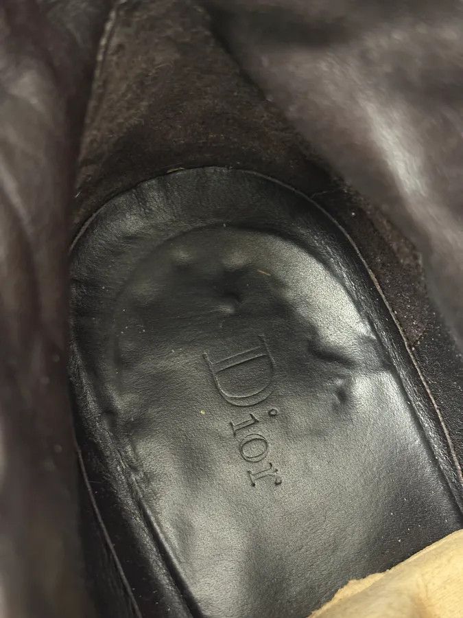 Dior Dior Brown Leather Eyled Lace-Up Combat Boots Size US 7 / EU 40 - 12 Thumbnail