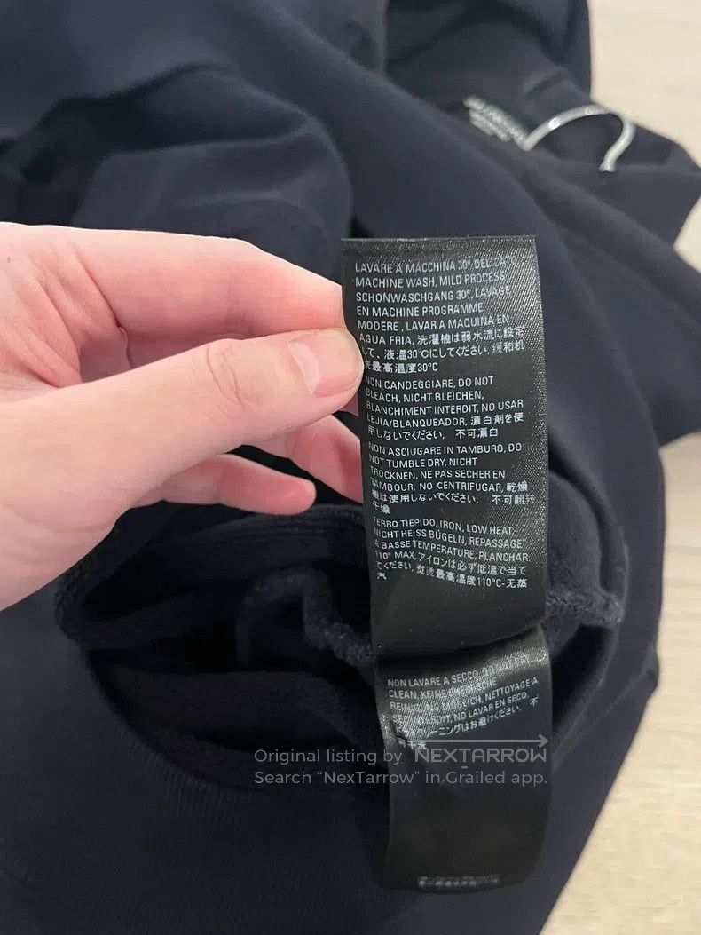 Balenciaga Balenciaga Classic Logo Dark Blue Hooded Sweatshirt Size US M / EU 48-50 / 2 - 5 Thumbnail