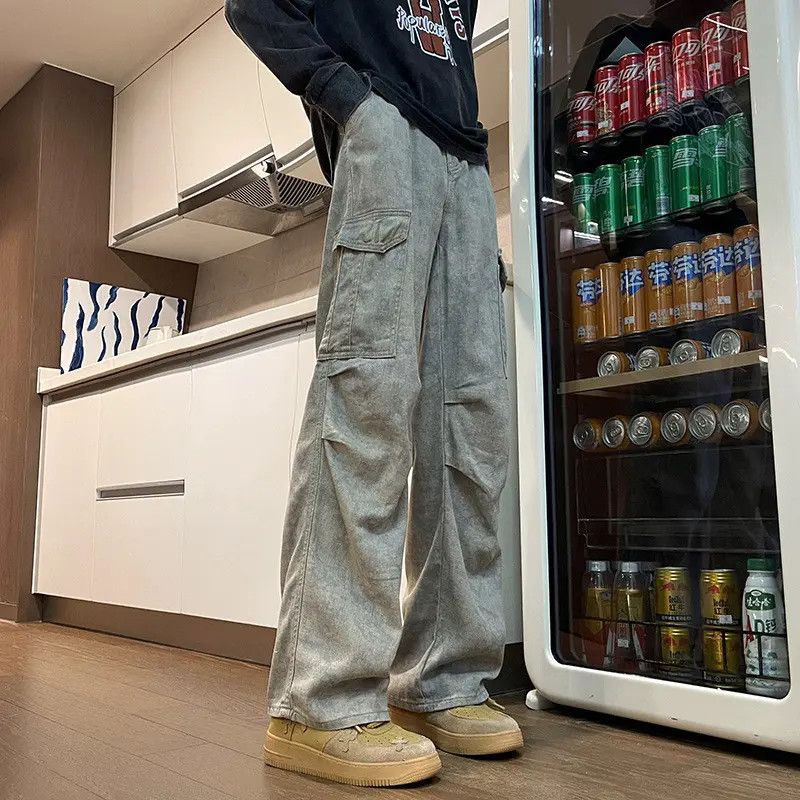 Japanese Brand × Jean Retro loose wide leg pocket jeans Size US 30 / EU 46 - 4 Thumbnail
