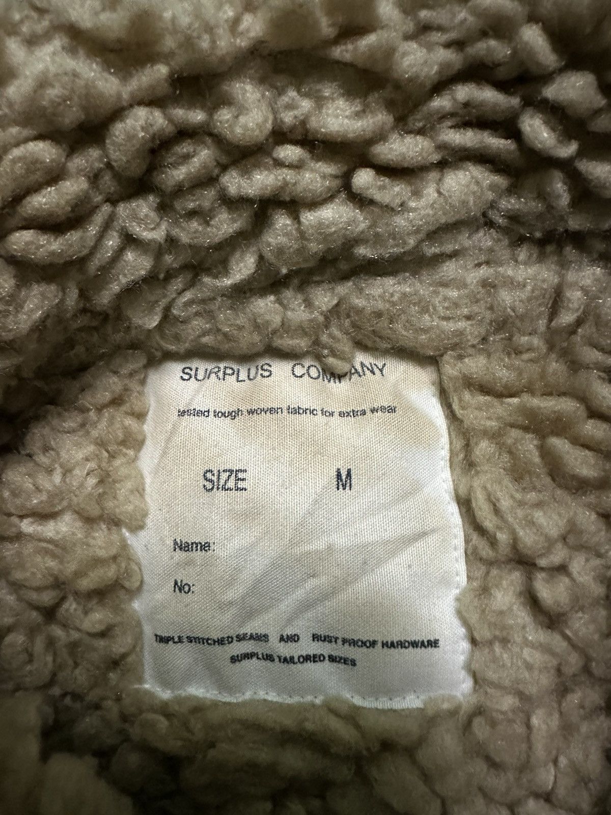 Other surplus sherpa coat jacket M Size US M / EU 48-50 / 2 - 7 Thumbnail