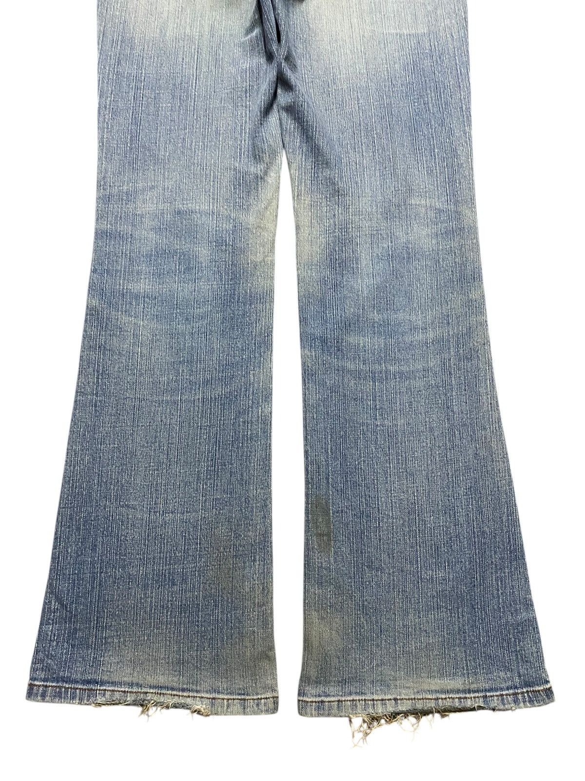 If Six Was Nine Vintage Japanese Brand Natural Garage Grunge Flare Jeans Size US 27 - 6 Thumbnail