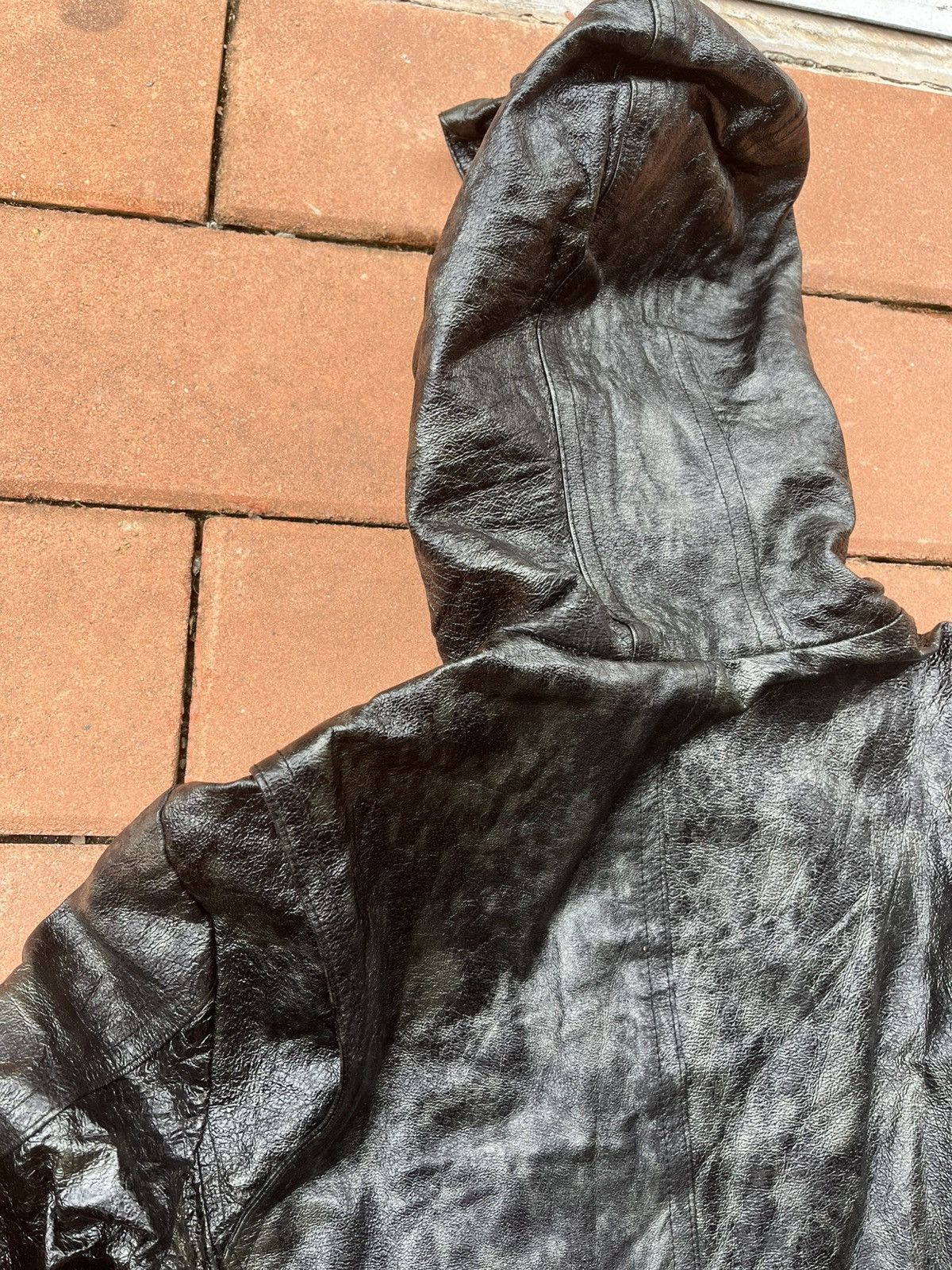 Tornado Mart vintage tornado mart Long Trench leather Jacket parkan Size US L / EU 52-54 / 3 - 17 Thumbnail