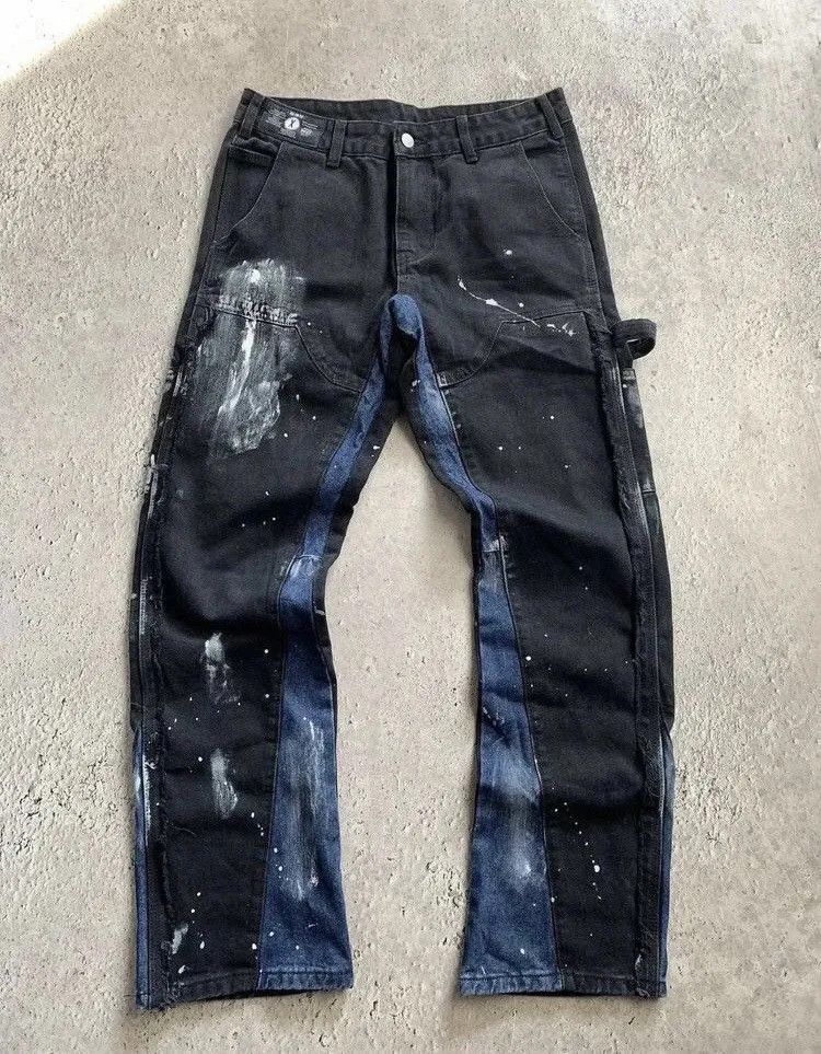 Affliction × Le Grande Bleu (L.G.B.) Watanabe Style G Star Raw Bondage GOA Pants Cargo Size US 31 - 11 Thumbnail