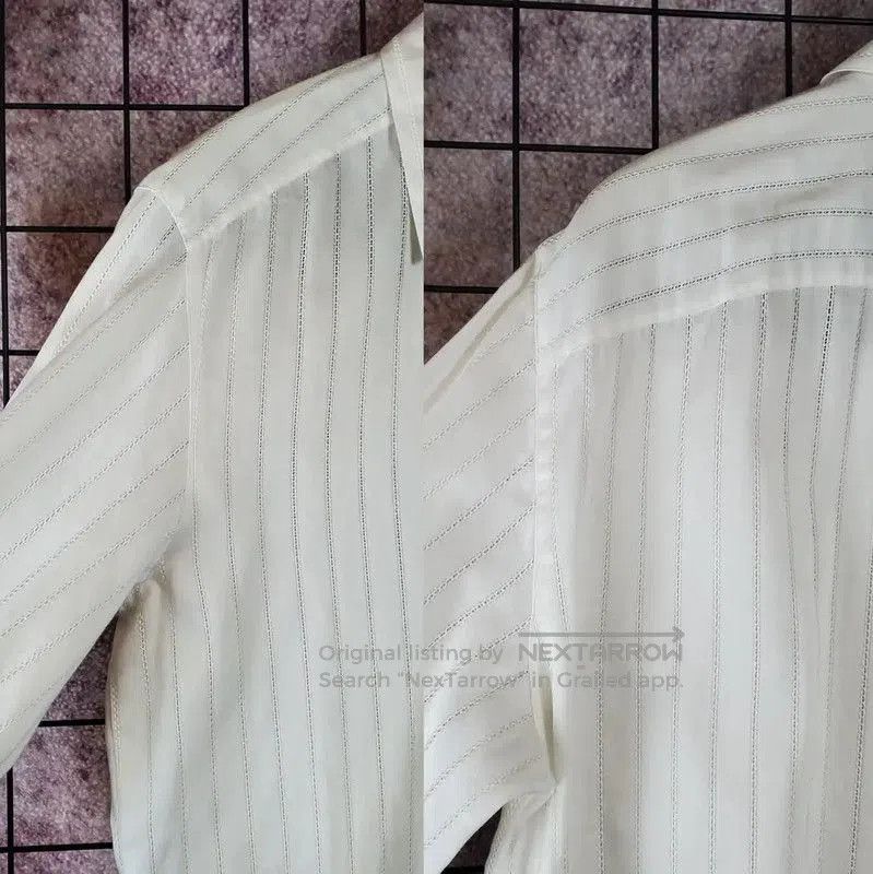 Dior Dior White Cotton Embroidered Logo Long Sleeve Shirt . Size US M / EU 48-50 / 2 - 5 Thumbnail