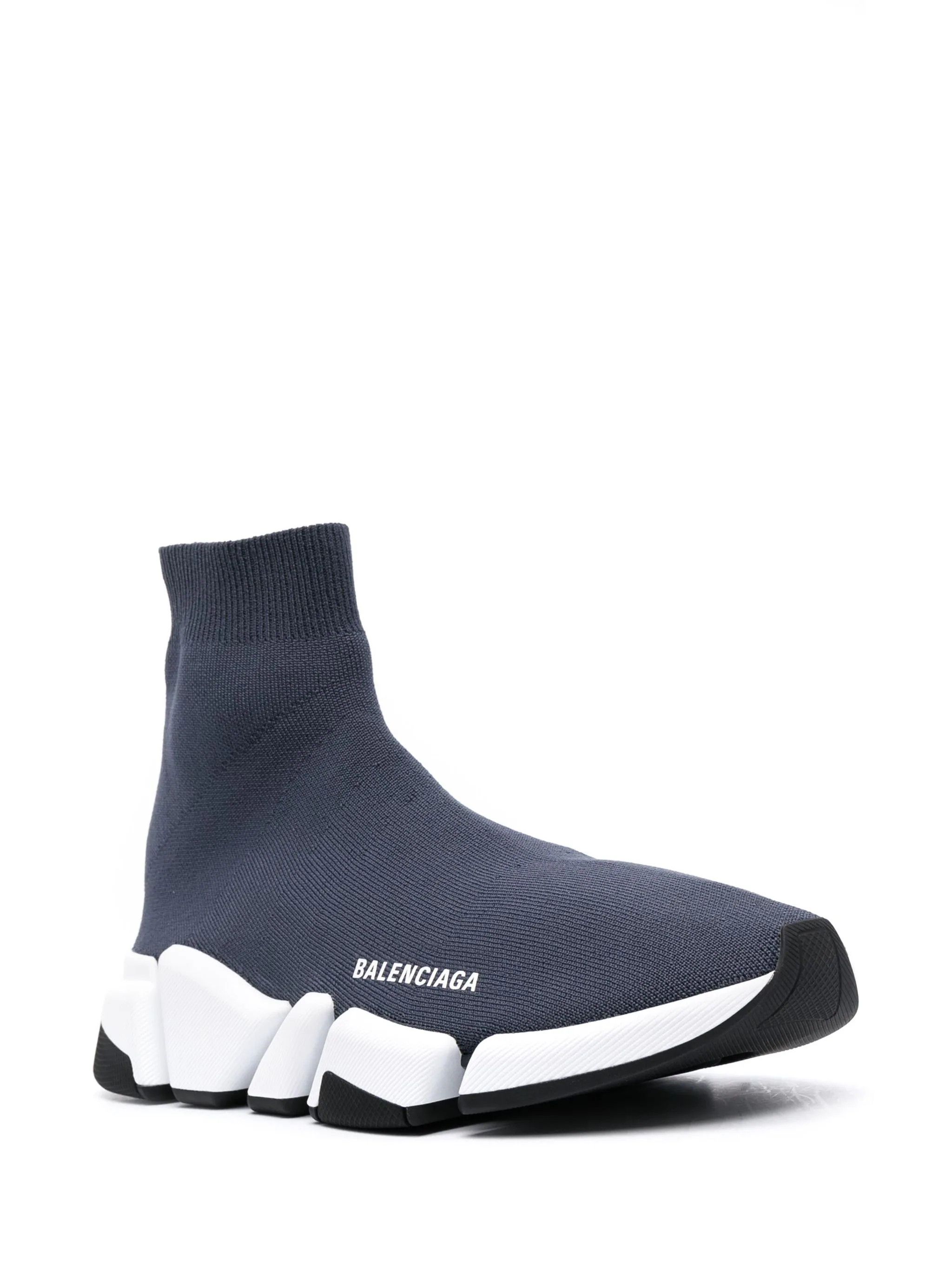 Balenciaga o1mt1gz1024 Speed 2.0 Recycled Knit Sneakers in Multicolor Size US 9 / EU 42 - 2 Thumbnail