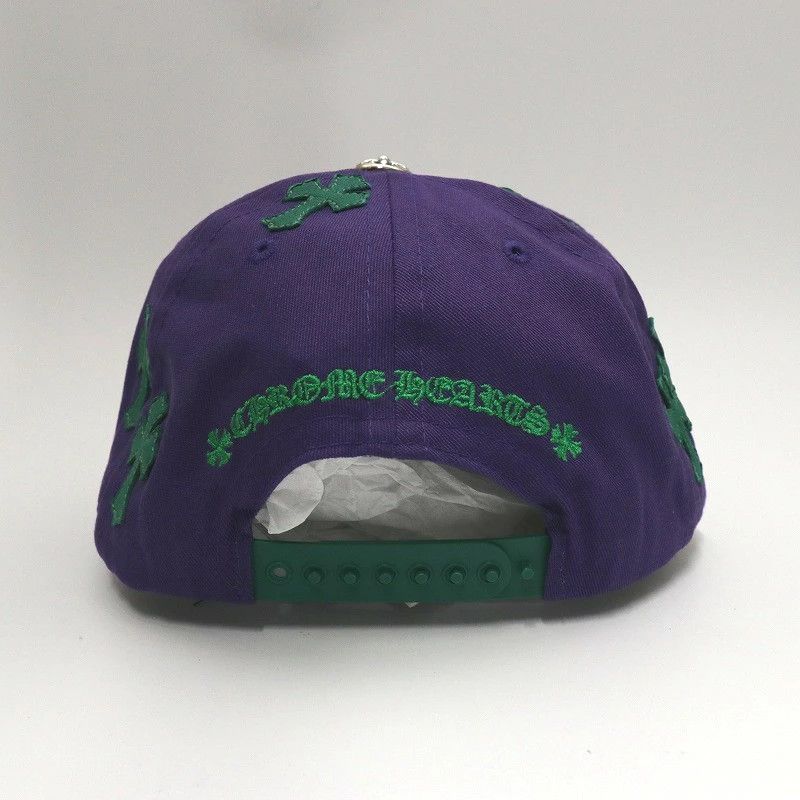 Chrome Hearts CHROME HEARTS Mini Cemetery Cross Patch Hat Purple / Green Size ONE SIZE - 4 Thumbnail