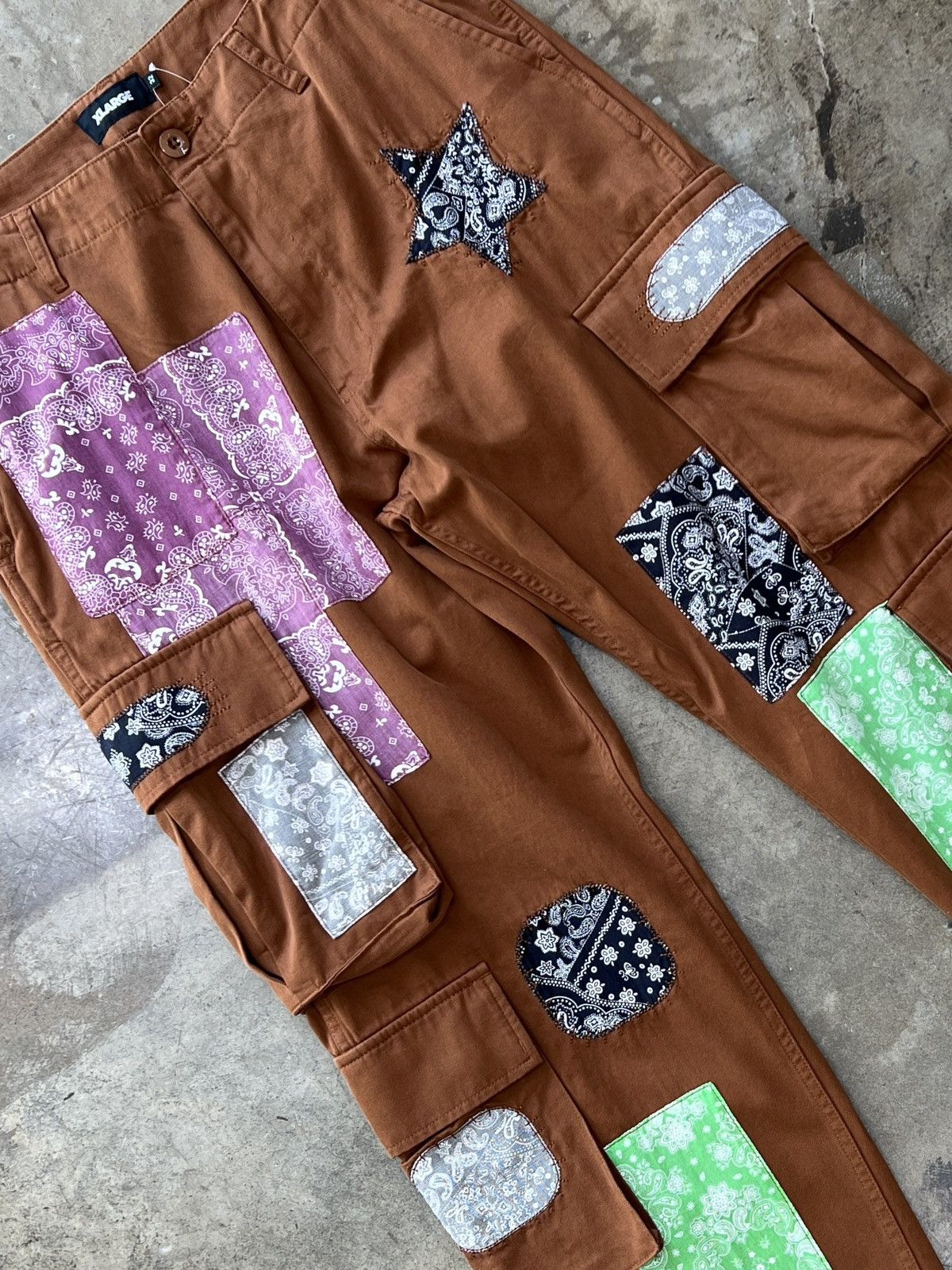 Xlarge Xlarge Patchwork Cargo Brown Sz. 36 Size US 36 / EU 52 - 1 Thumbnail