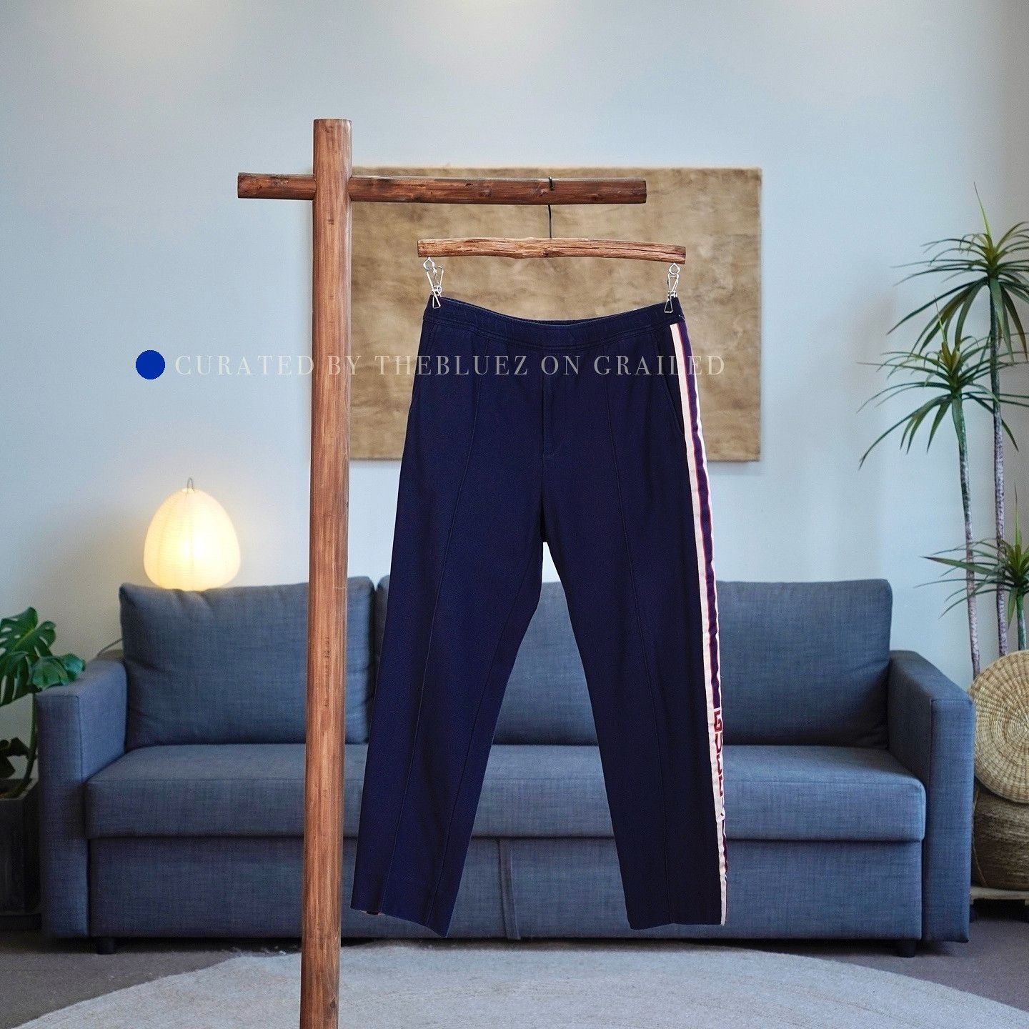 Gucci Side Stripe Jogging Pants in Blue Size US 30 / EU 46 - 1 Thumbnail
