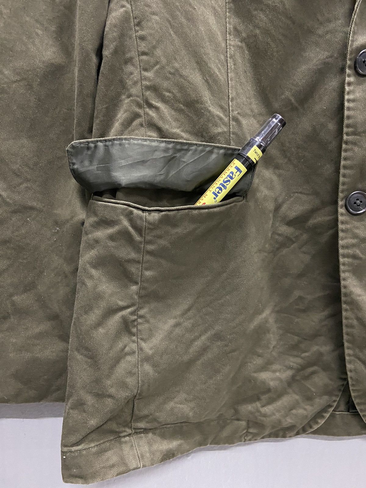 Uniqlo UNIQLO COTTON BLAZER ARMY GREEN Size 40L - 6 Thumbnail