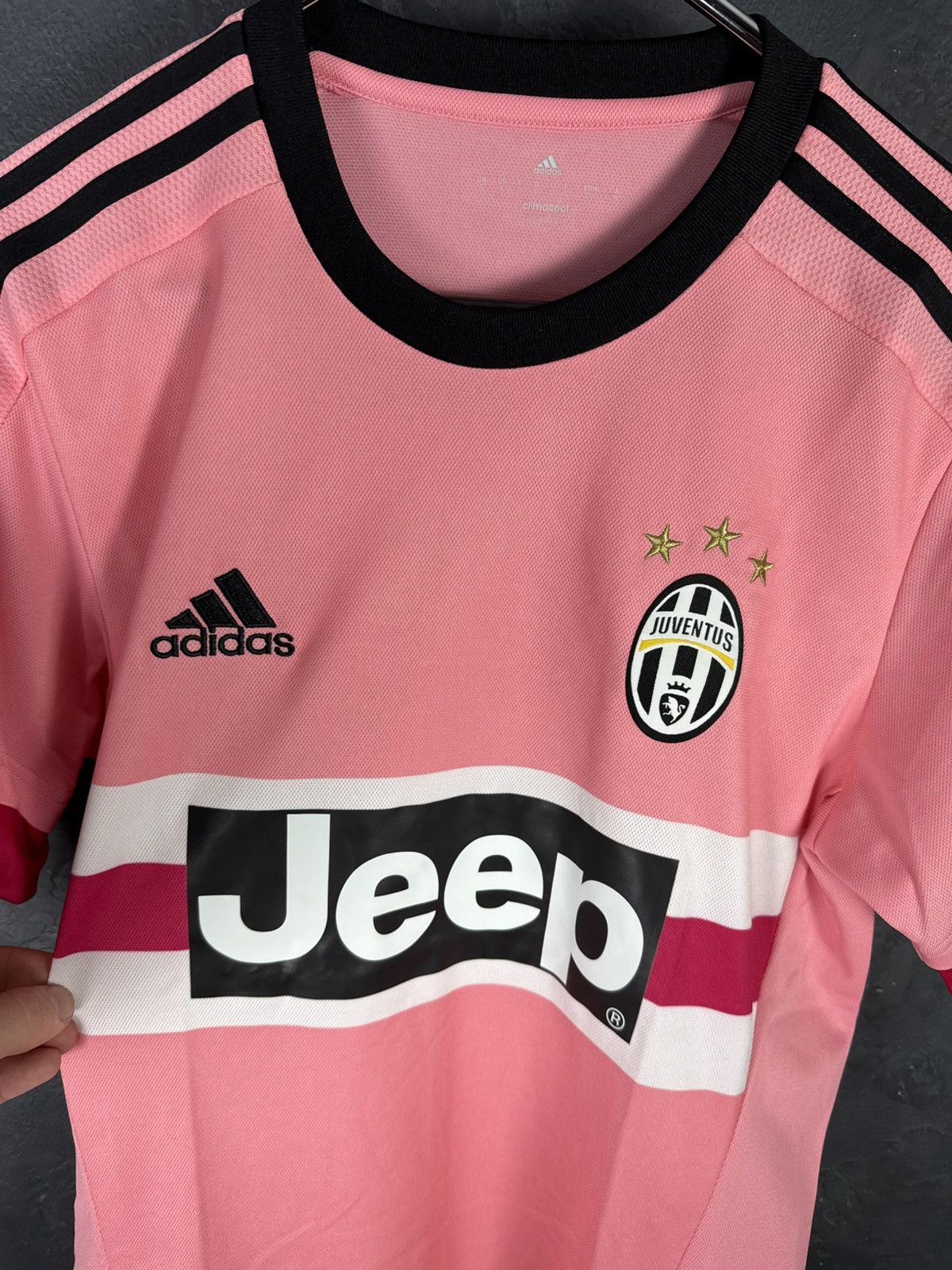 Adidas Juventus 2015 - 2016 Away Football Pink Shirt Jersey Adidas Size US S / EU 44-46 / 1 - 4 Thumbnail