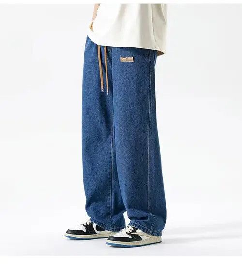 Japanese Brand Misaki x Mita Dark Blue High Street Vintage Loose Fit Jeans Size US 33 - 1 Thumbnail