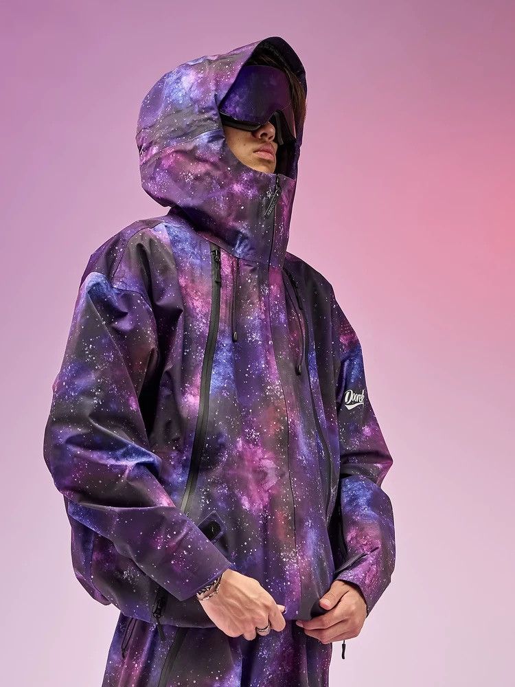 Other Purple Starry Sky Series Hard Shell Ski Jacket Size US 32 / EU 48 - 6 Thumbnail